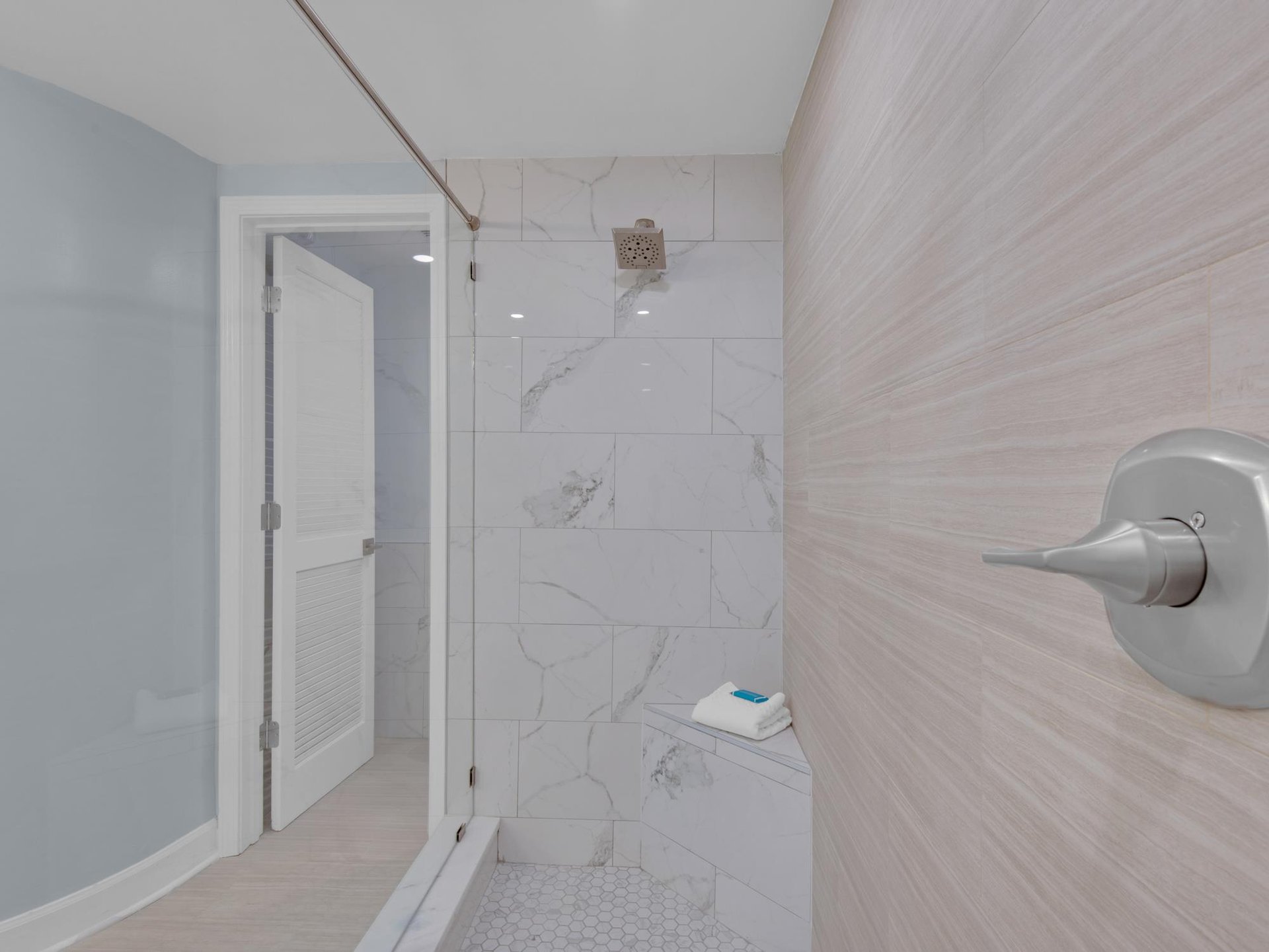 Primary Bathroom with WalkIn Shower