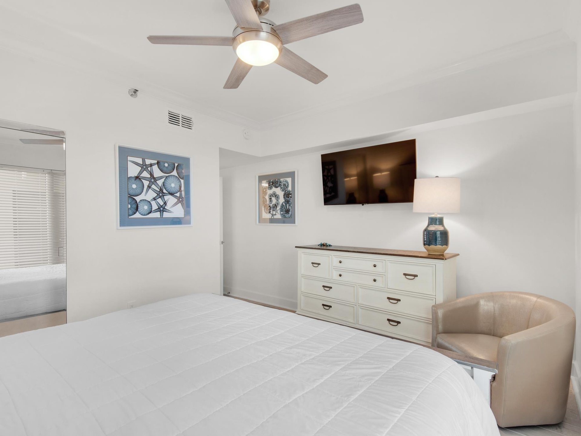 Guest Bedroom 1 with Flat Screen TV