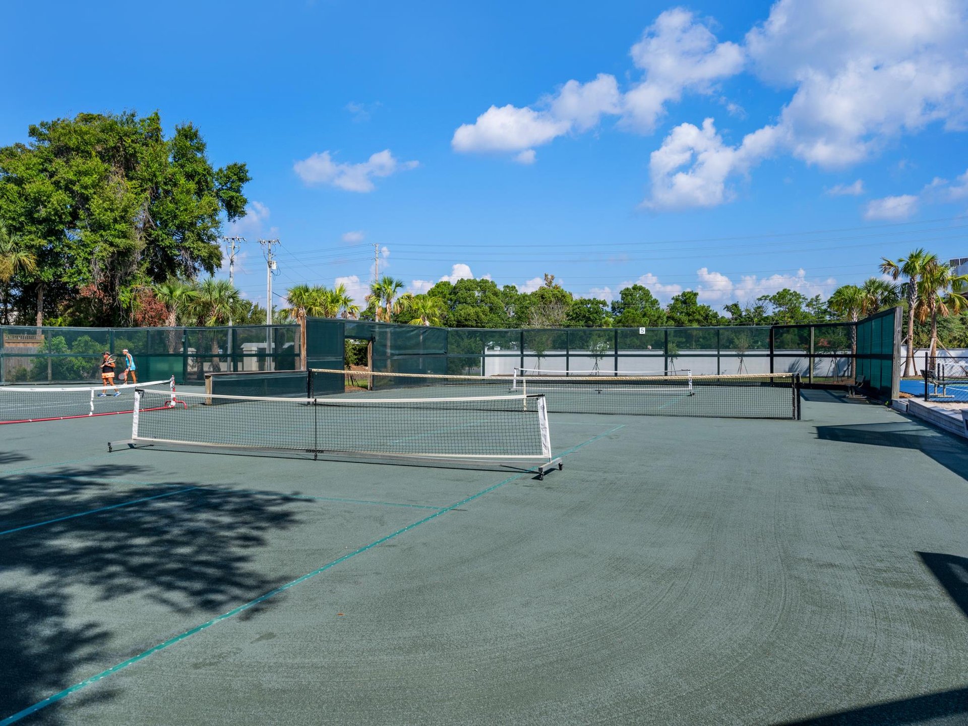 Pickleball on Clay Rubico Courts