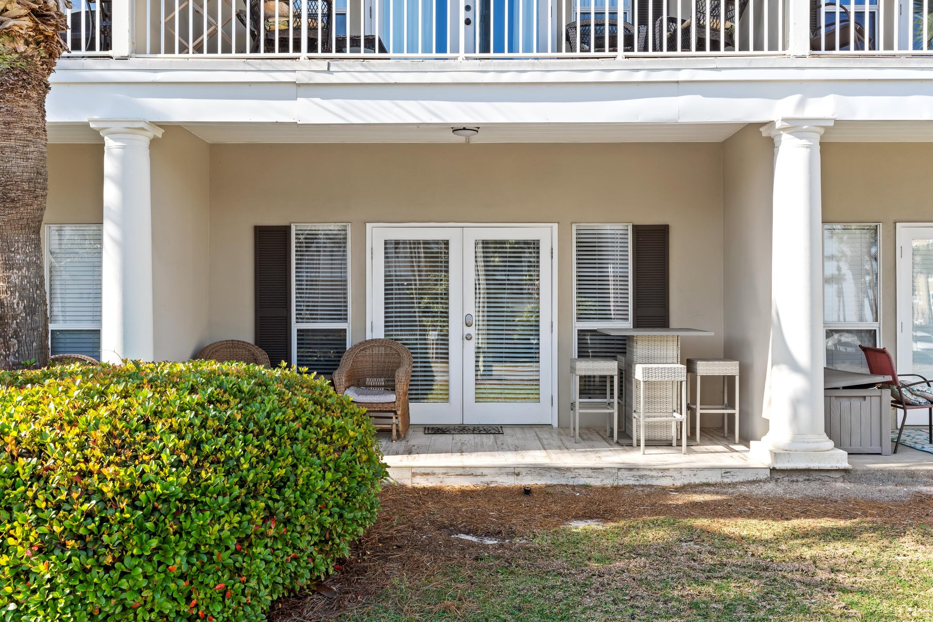 Private Patio off Living and Dining Areas