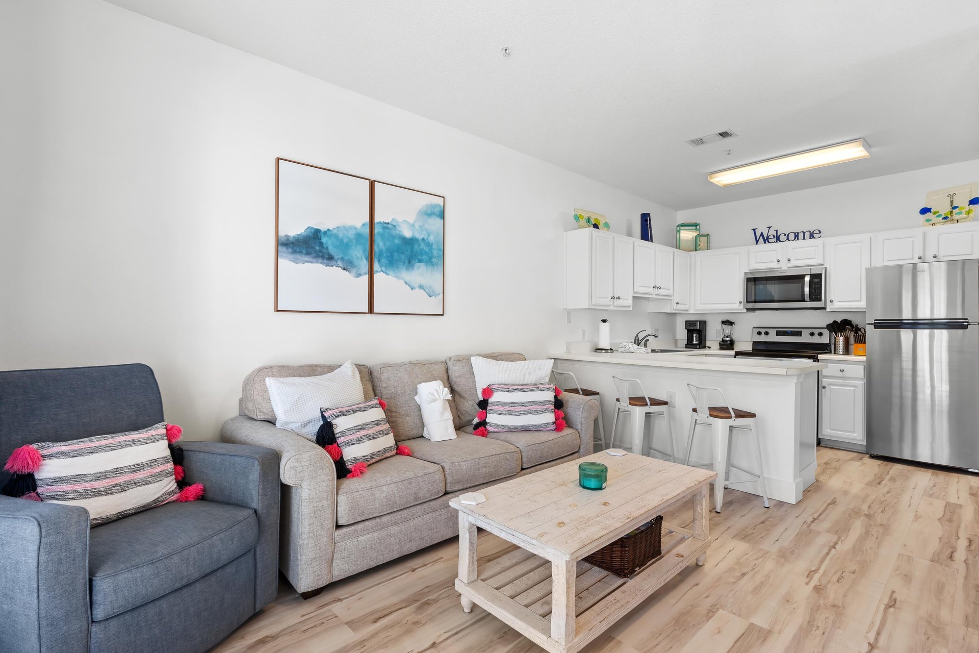 Living and Kitchen Areas