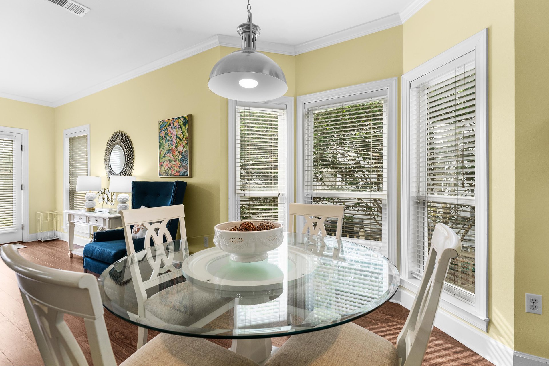 Dining Table with Beautiful Large Windows
