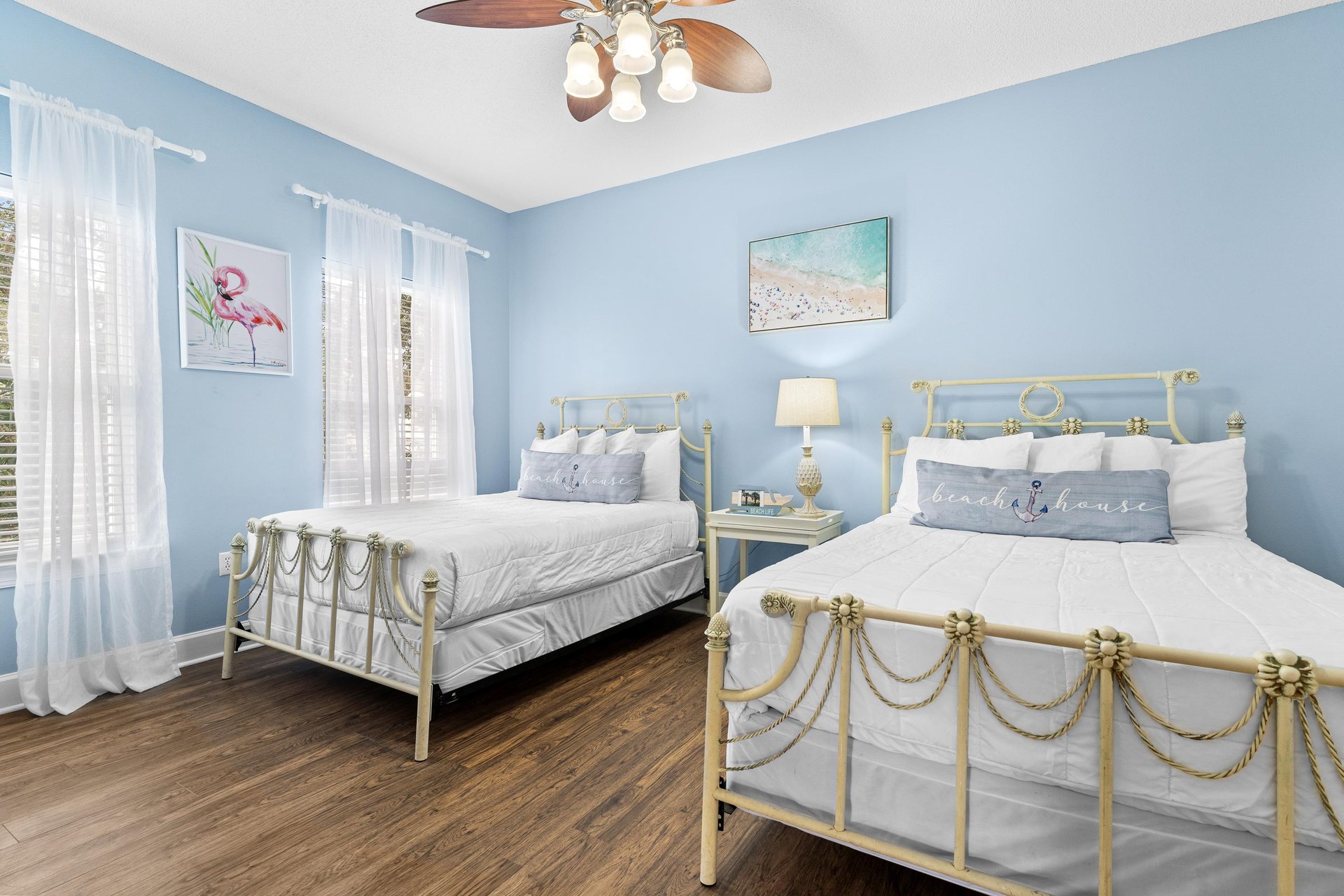 2nd Floor Guest Bedroom with 2 Double Beds