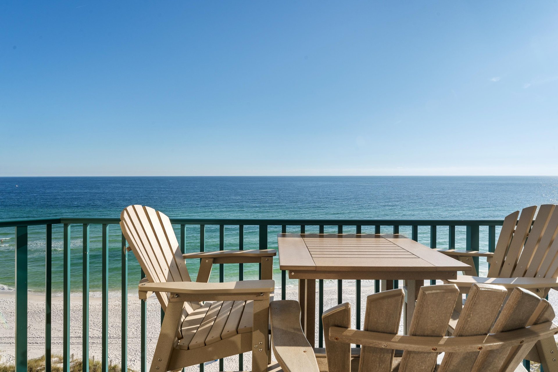 Enjoy Watching the Dolphins Fish with your Morning Coffee