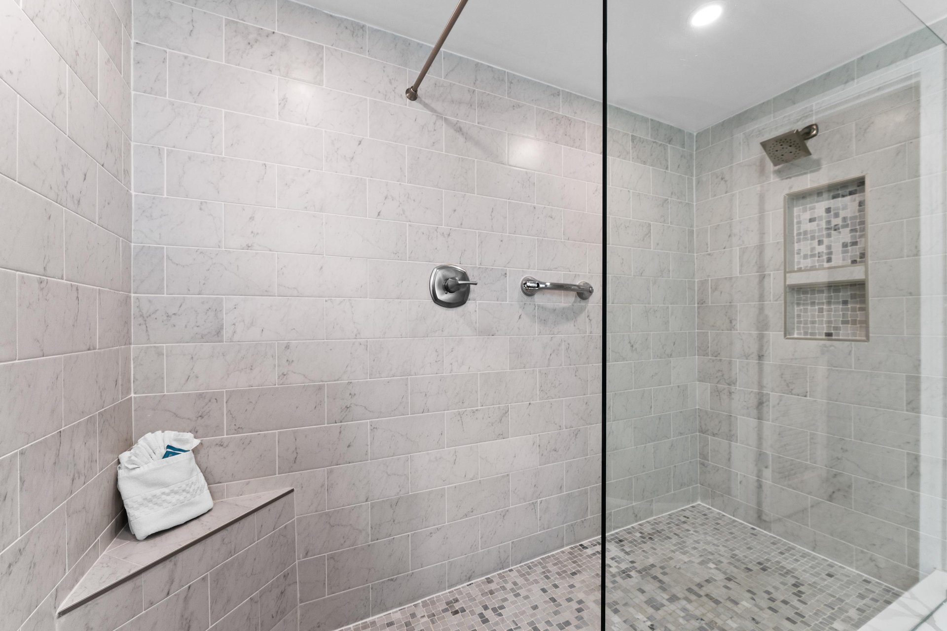 Walkin Shower in Primary Bathroom