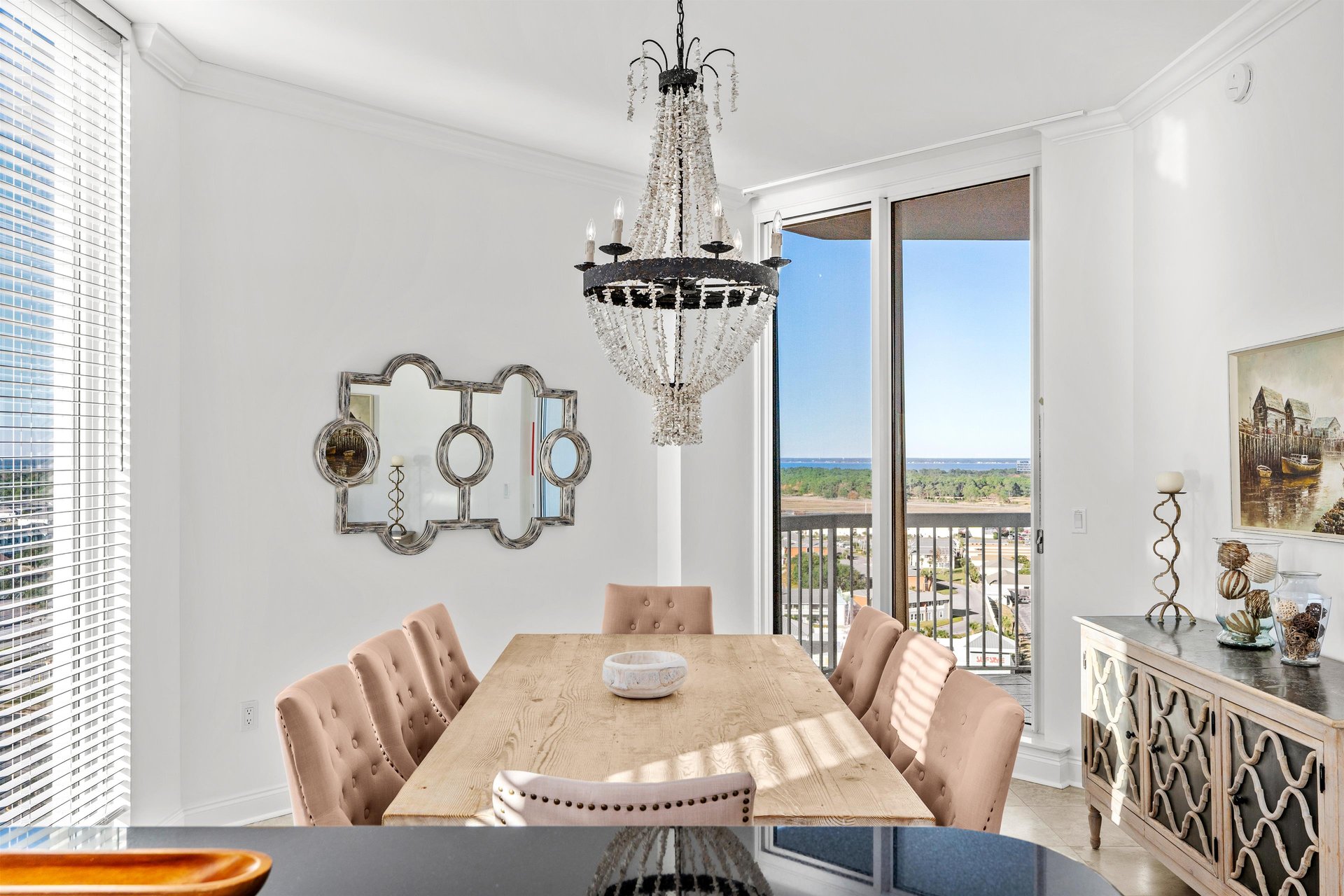 Dining Area with Gulf and Bay Views