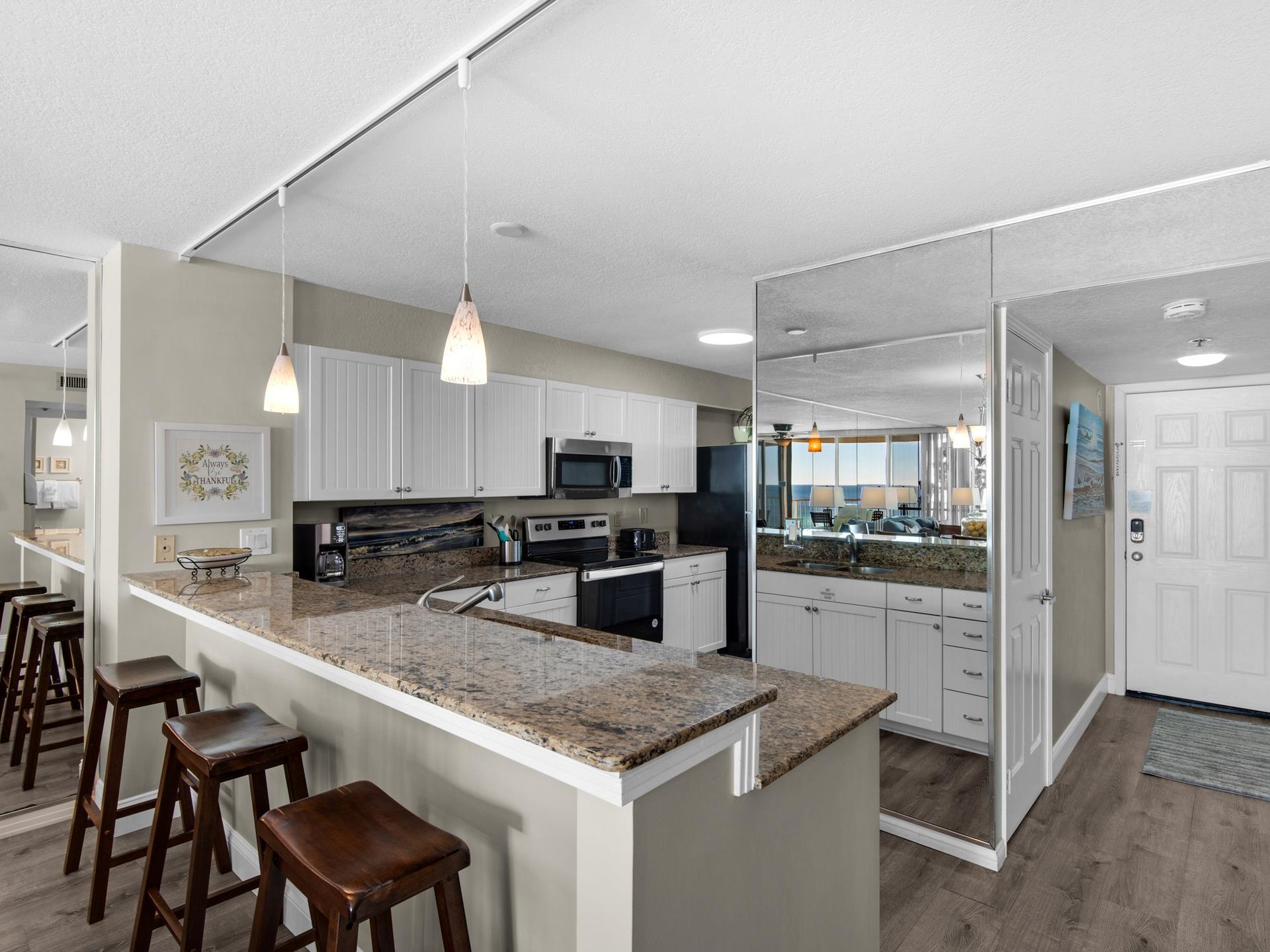 Kitchen with Bar Seating