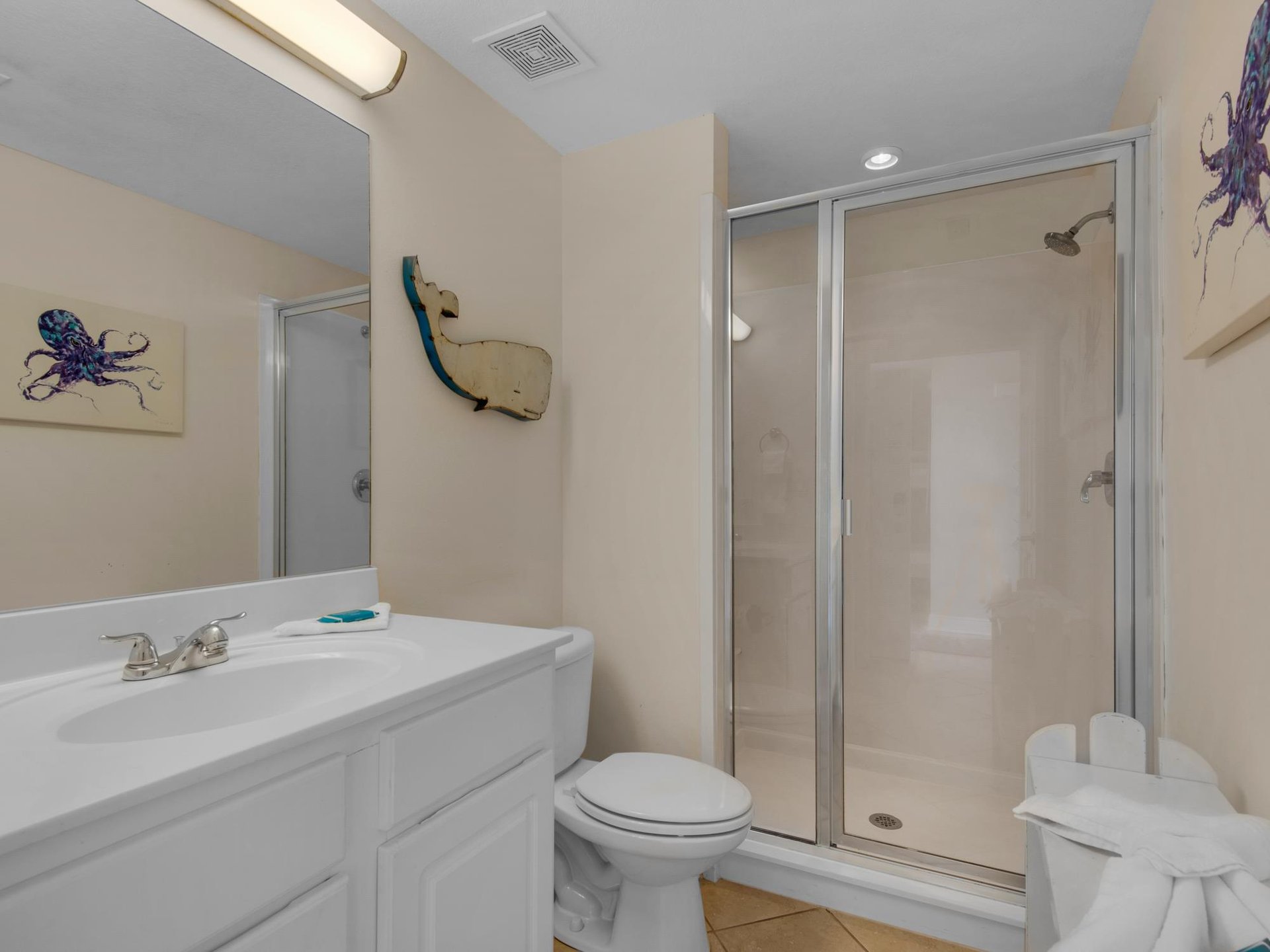 Guest Bathroom with WalkIn Shower
