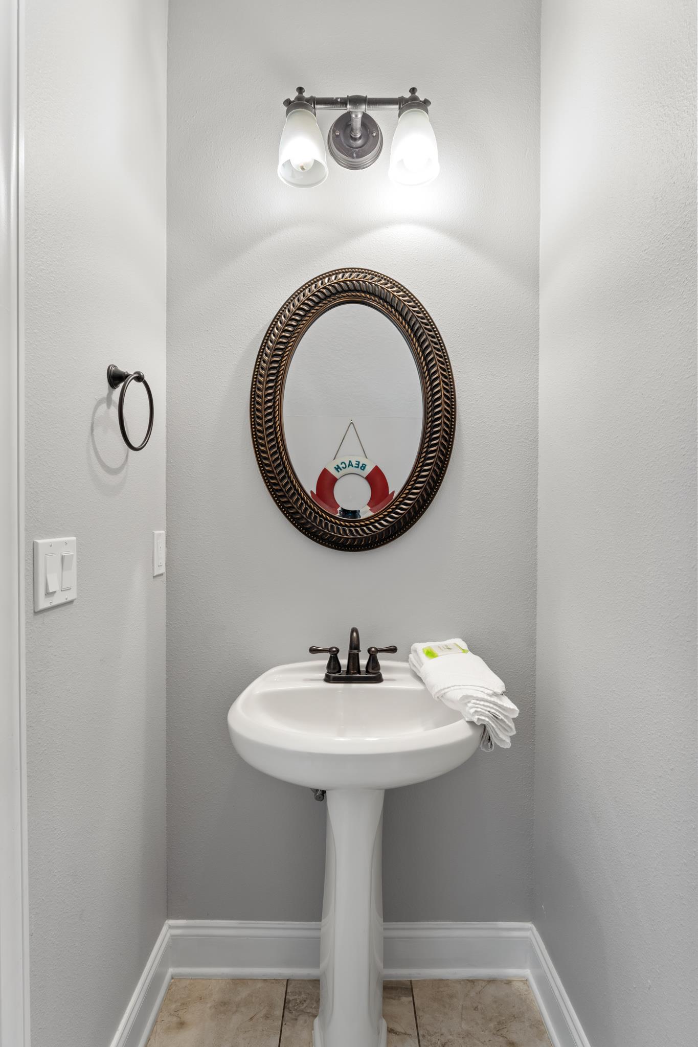 Half Bathroom on 1st Floor off Living Room