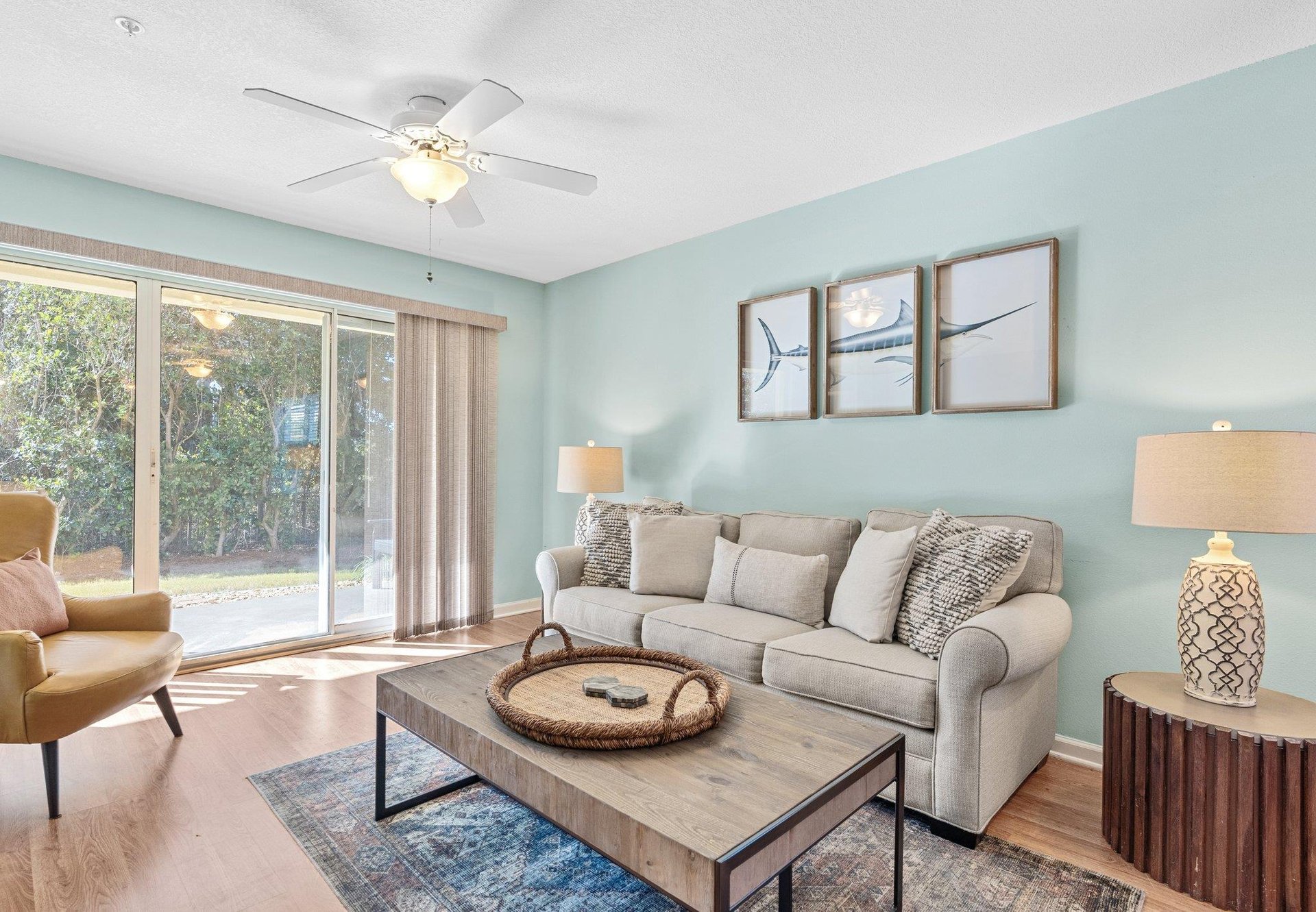 Living Area with Direct Access to Patio