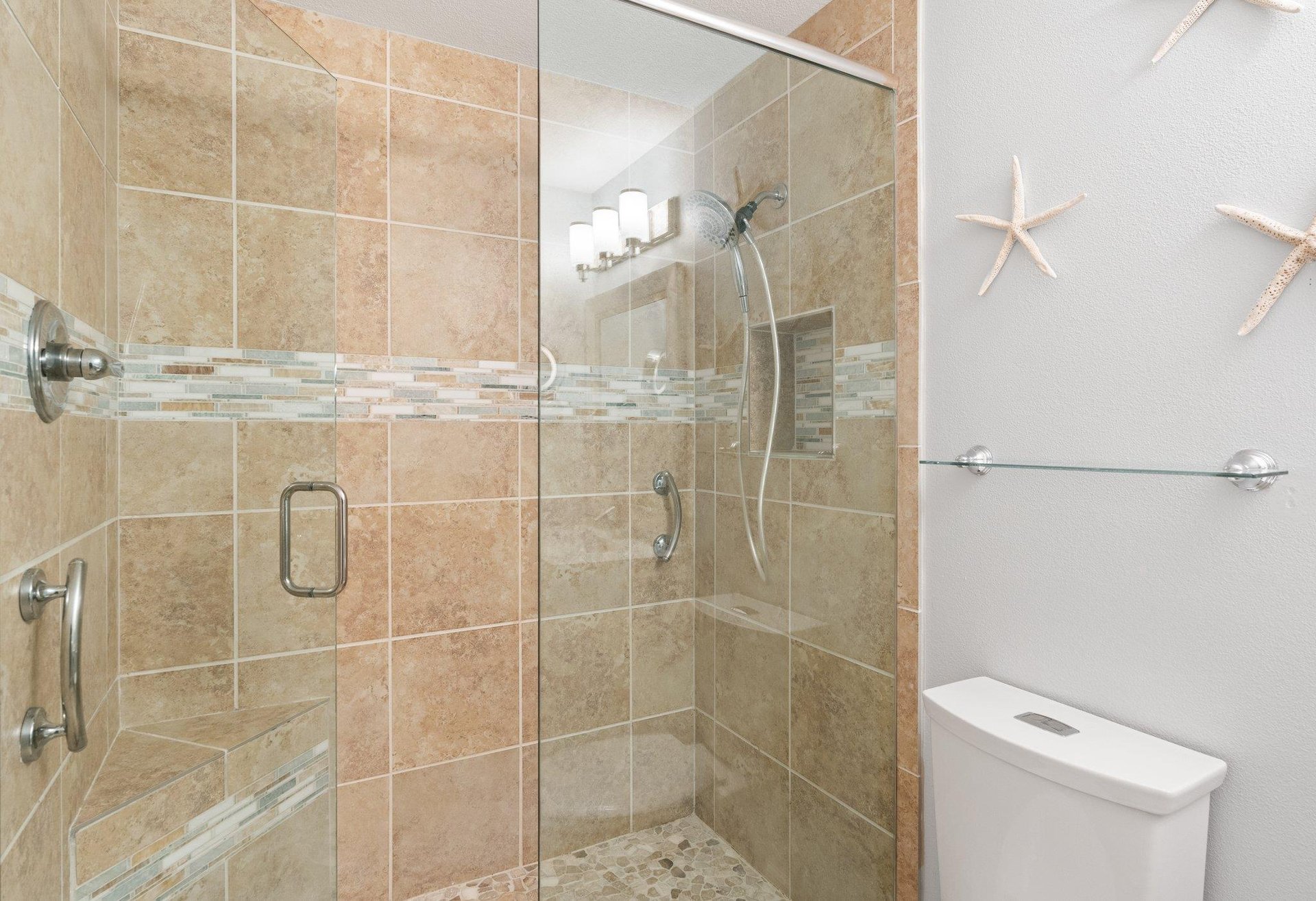 WalkIn Shower in Primary Bathroom