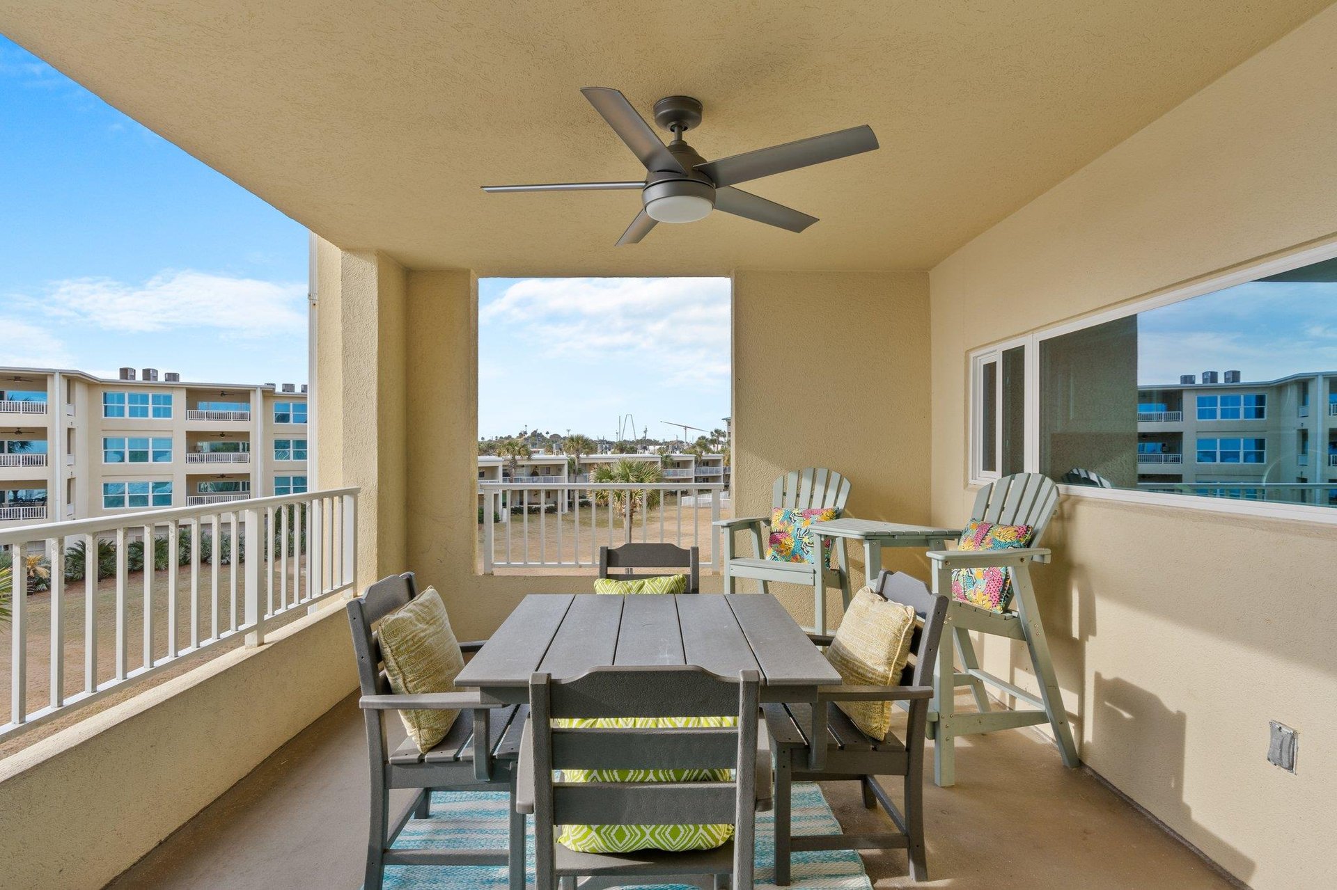 Plenty of Seating on the Private Balcony