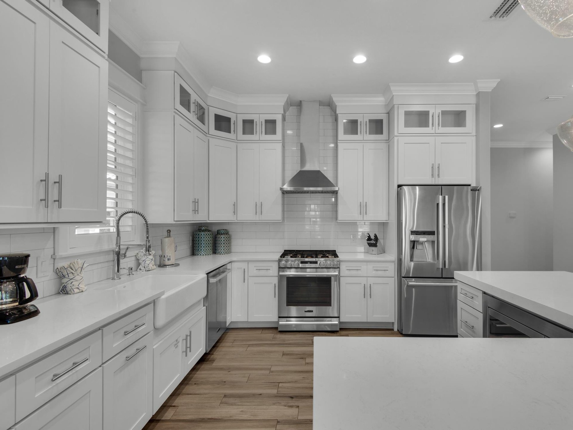 Modern kitchen with Stainless Steel Appliances