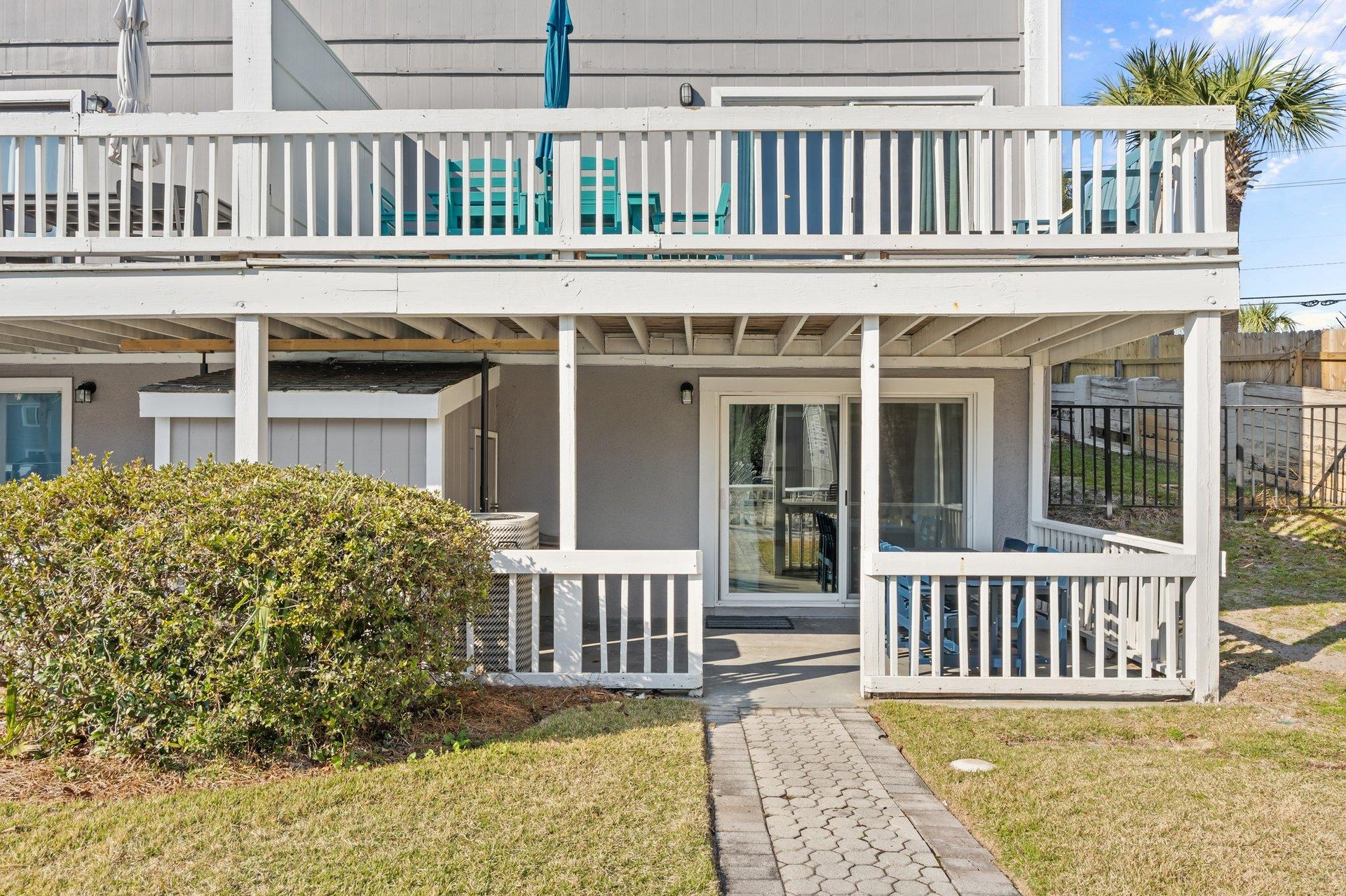 Outdoor Dining Spaces on Lower and Upper Balcony