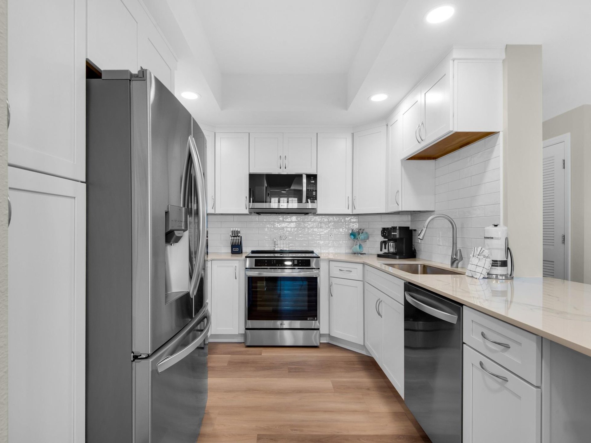 Fully Renovated Kitchen with Stainless Steel Appliances