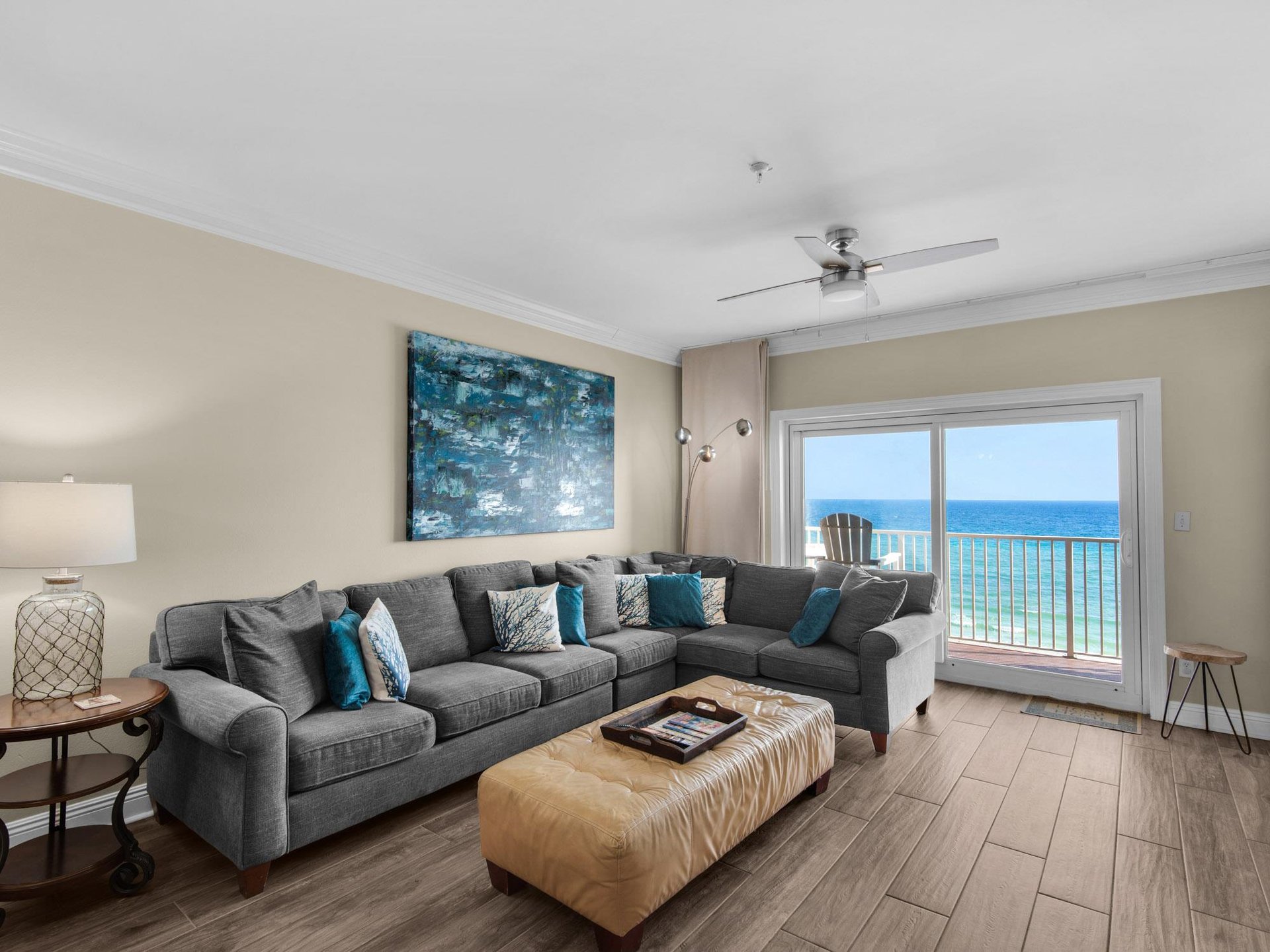 Living Room wwith Gulf View