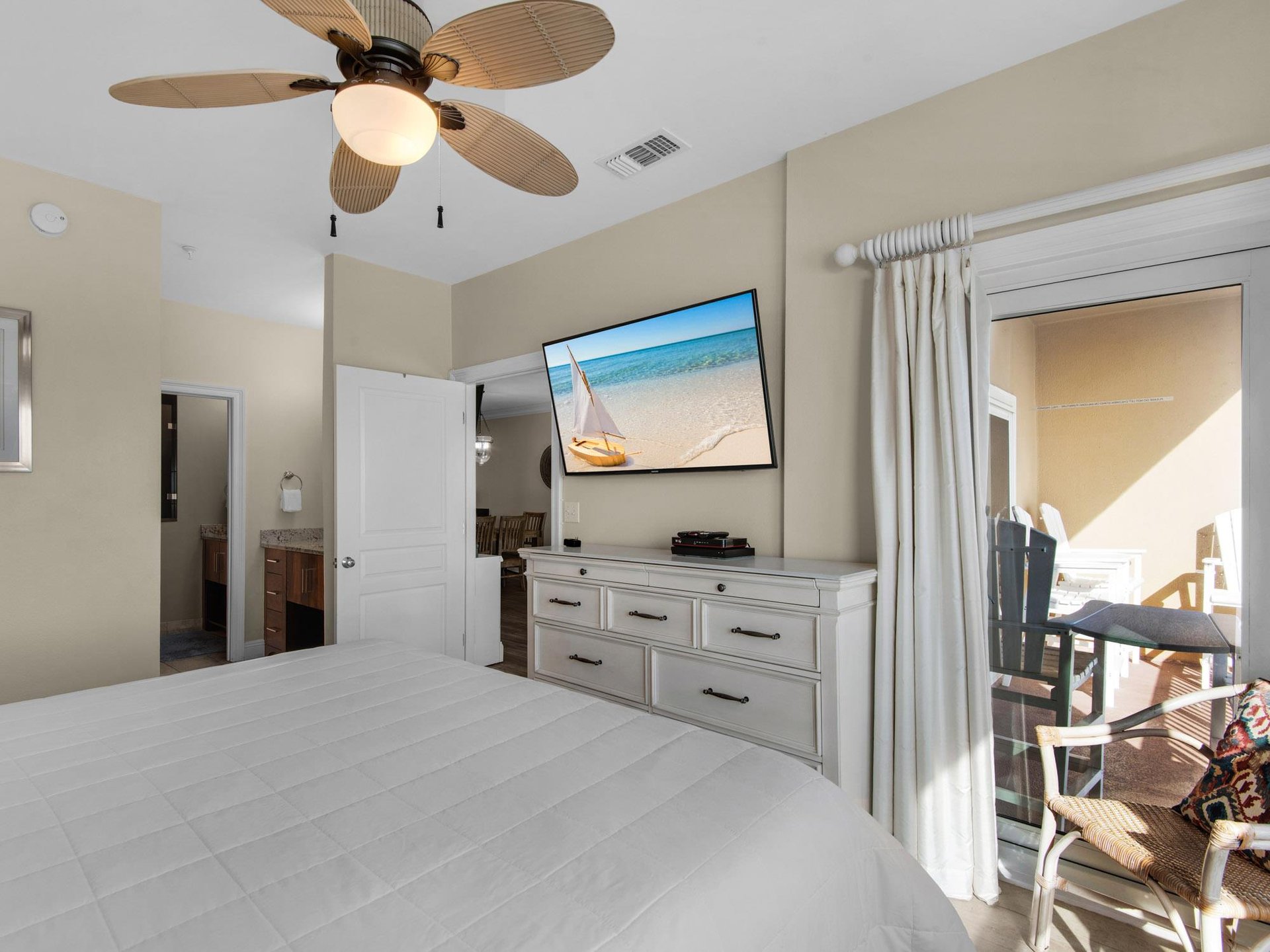 Primary Bedroom with Private Balcony Access