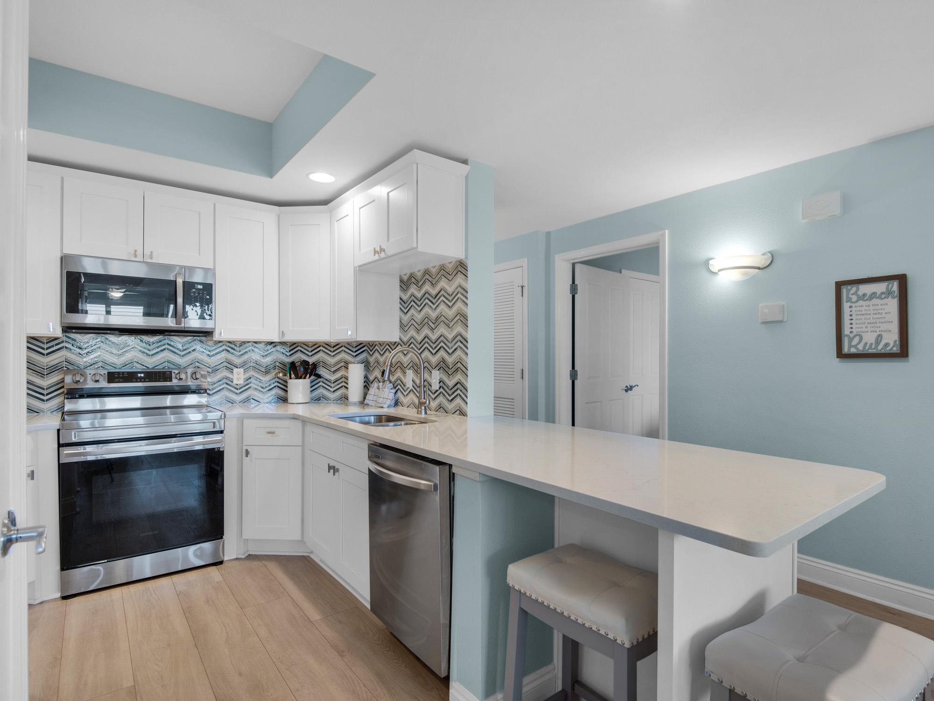 Kitchen with Bar Seating