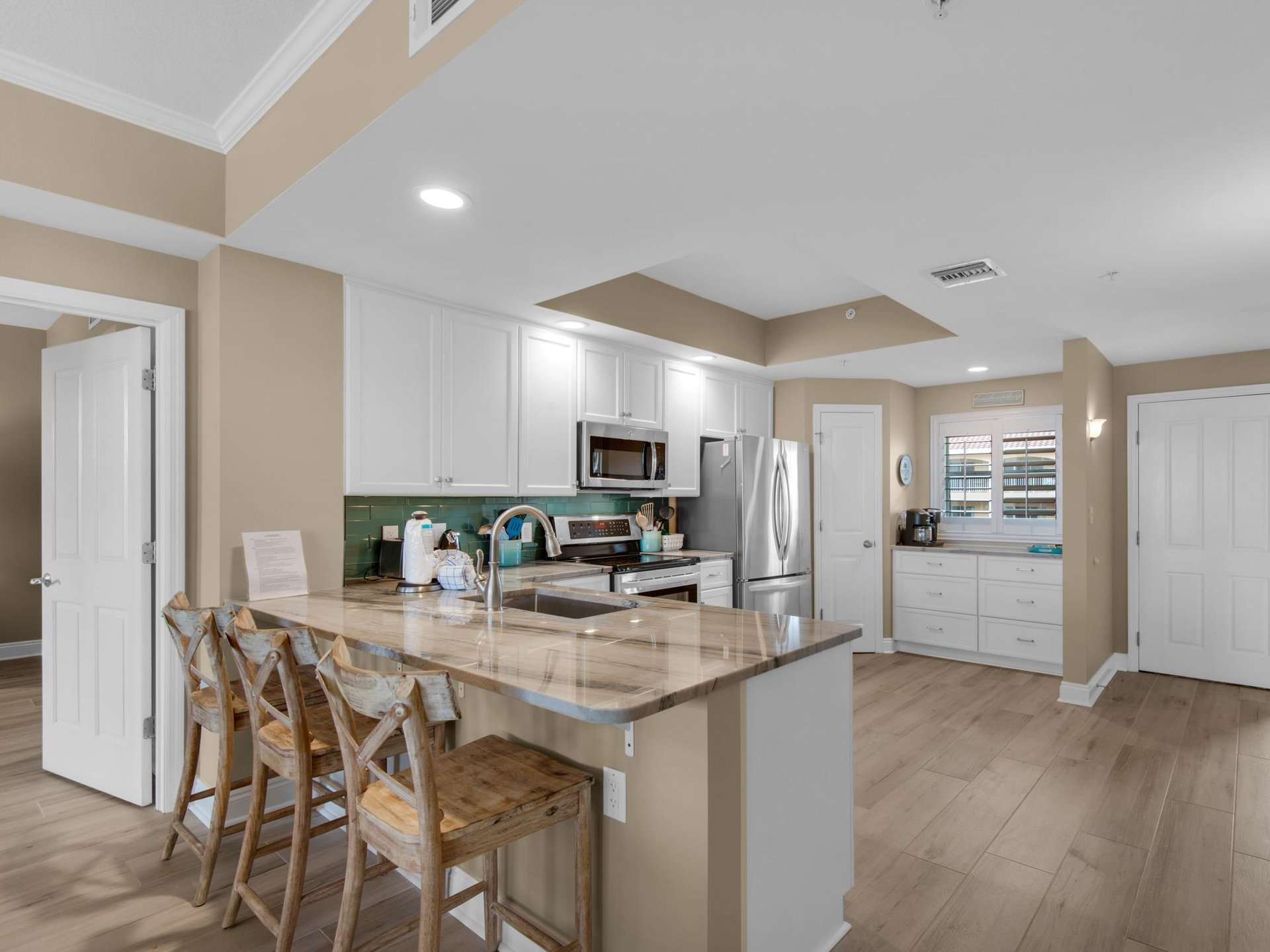 Kitchen with Bar Seating