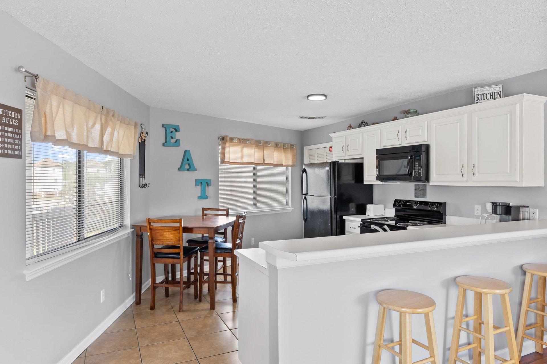 Kitchen with Bar Seating