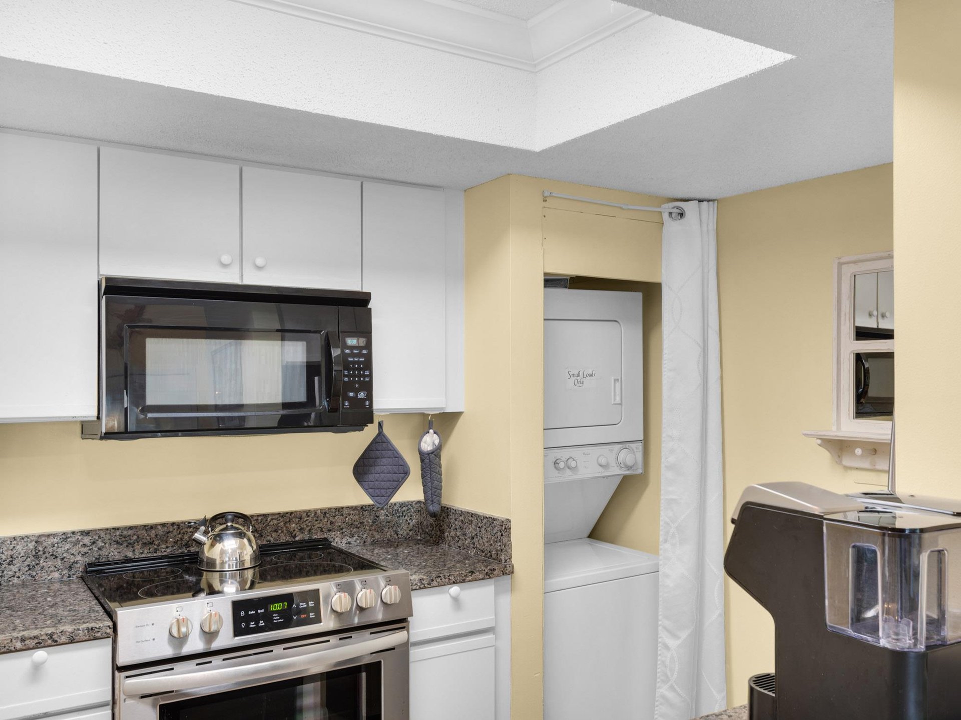 Stackable Washer  Dryer in Kitchen