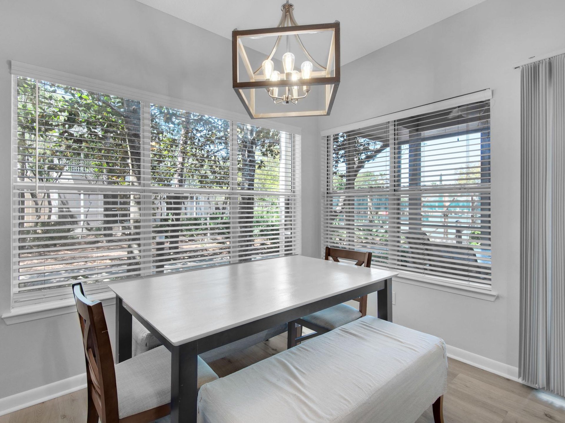 Dining Area with View of Screened Porch