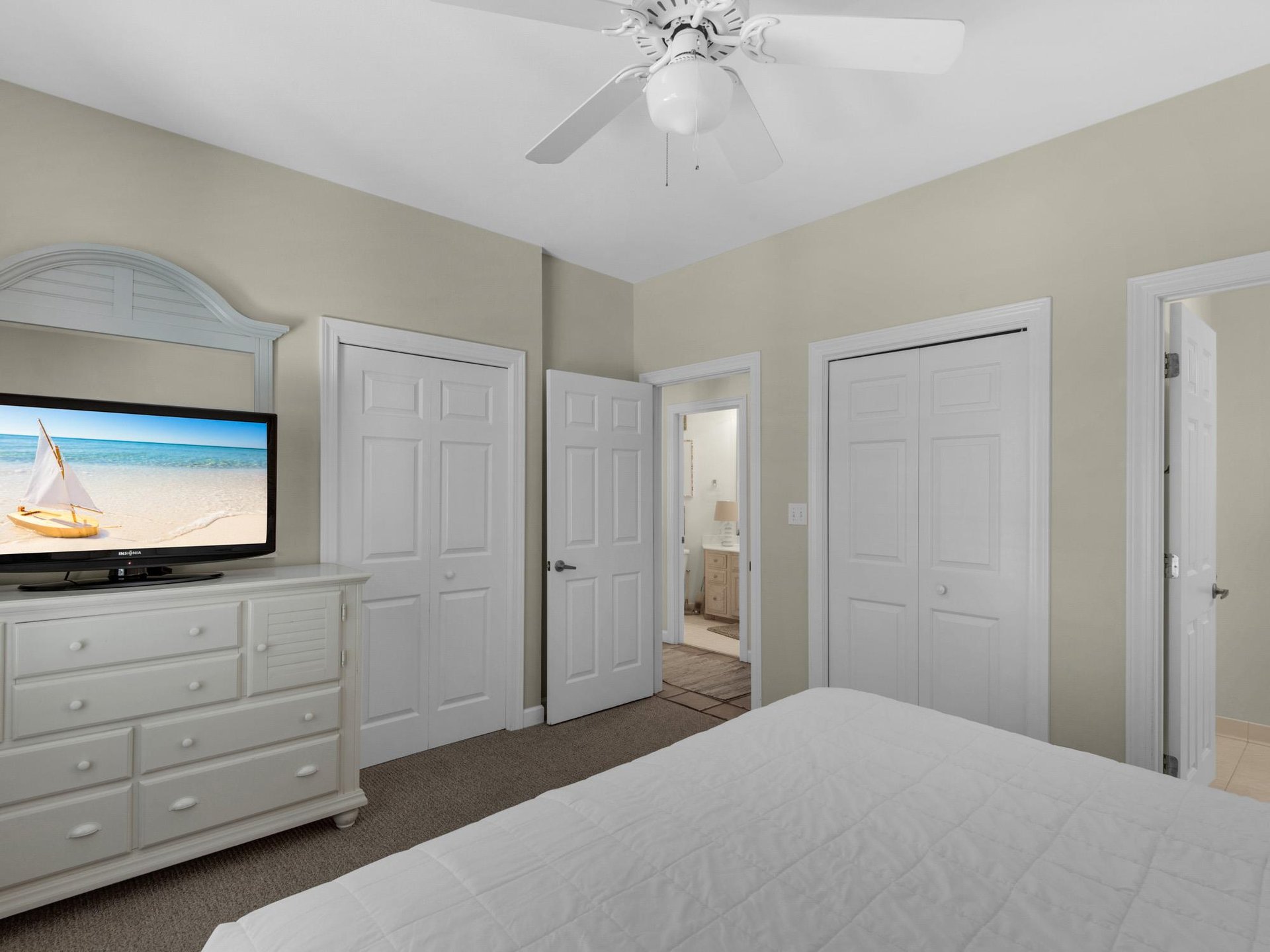 Flat Screen TV in Bedroom 2