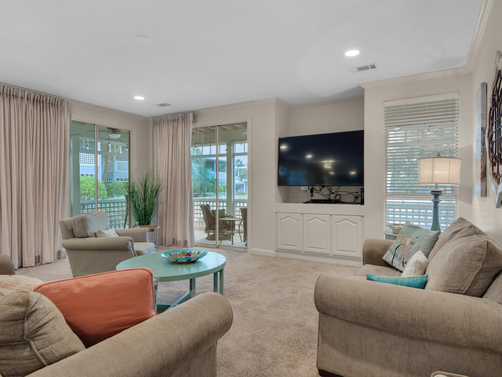 Flat Screen TV in Living Area