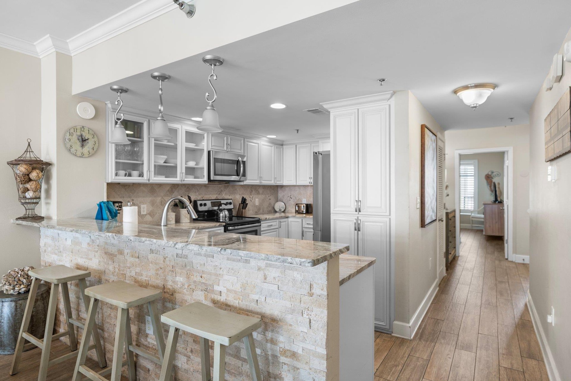 Kitchen with Bar Seating
