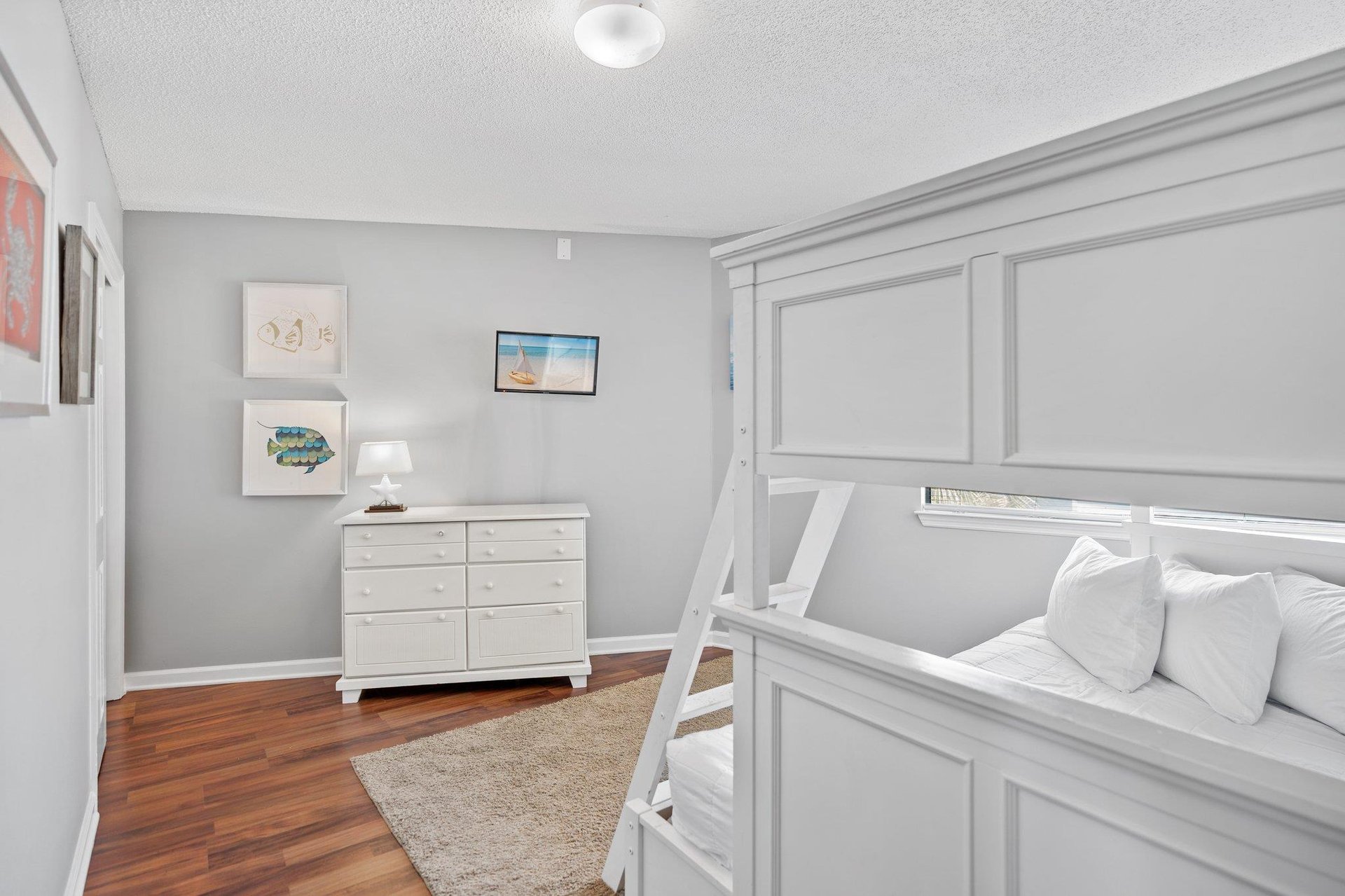 Bedroom 2 with Triple Bunk twin on top full on bottom