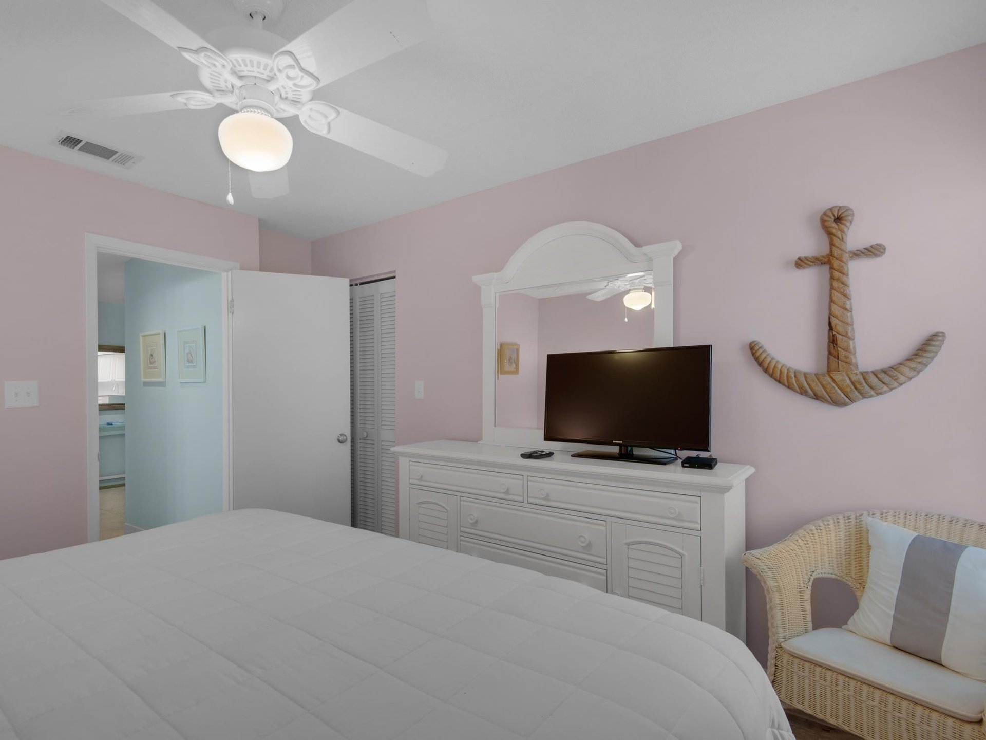 Flat Screen TV in Bedroom 2