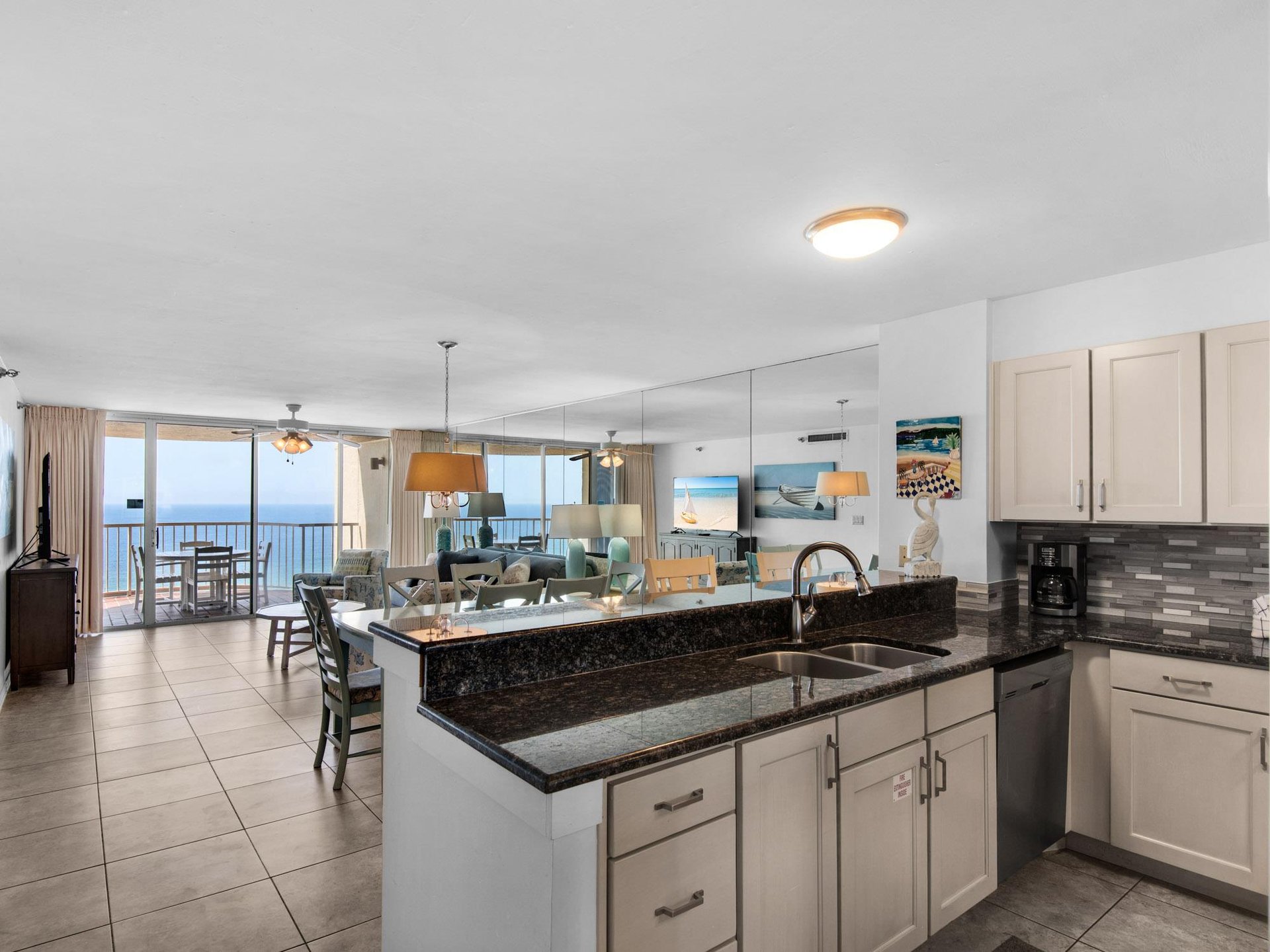 Gulf Views from Kitchen