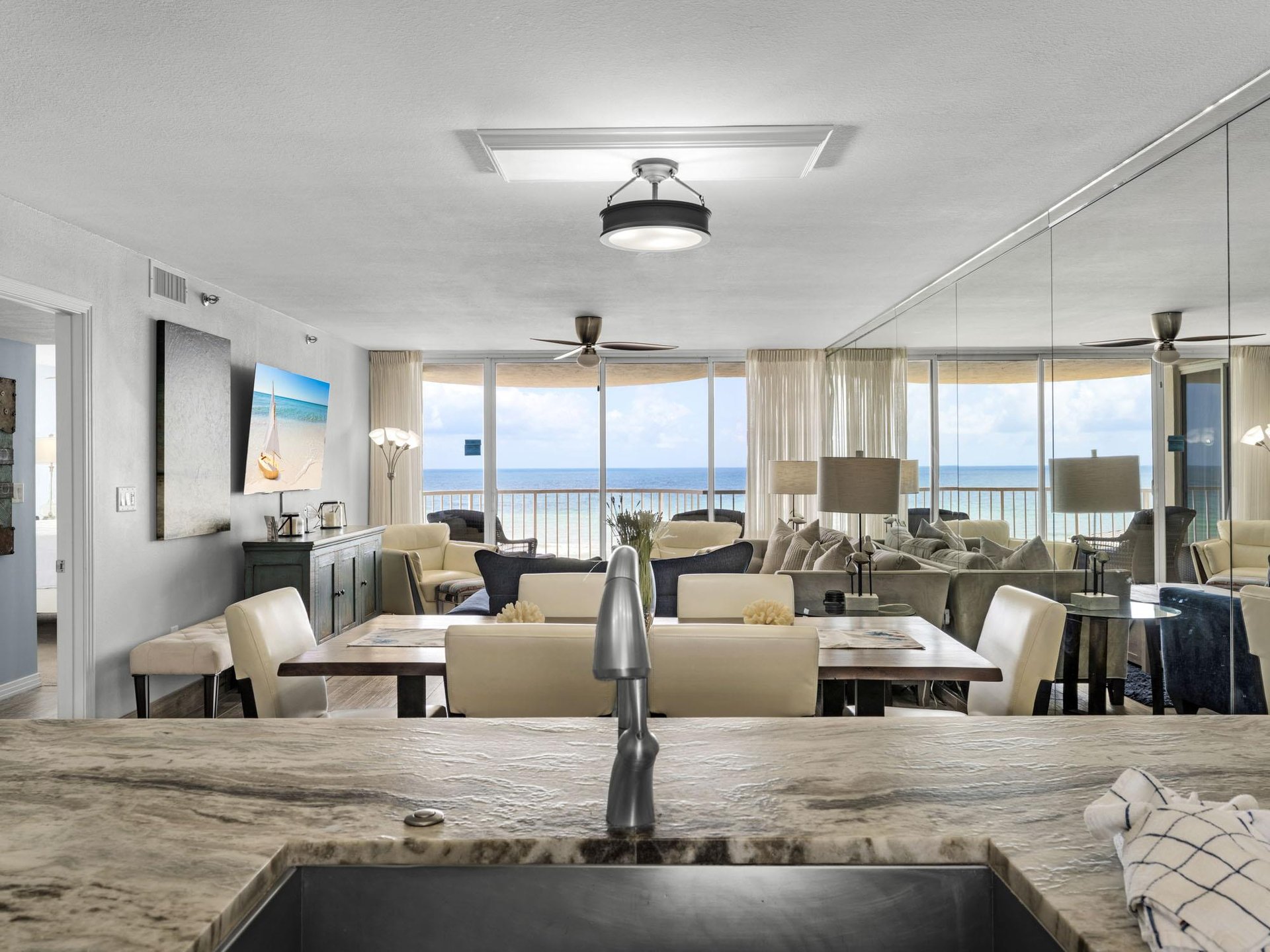 Gulf Views from the Beautiful Kitchen