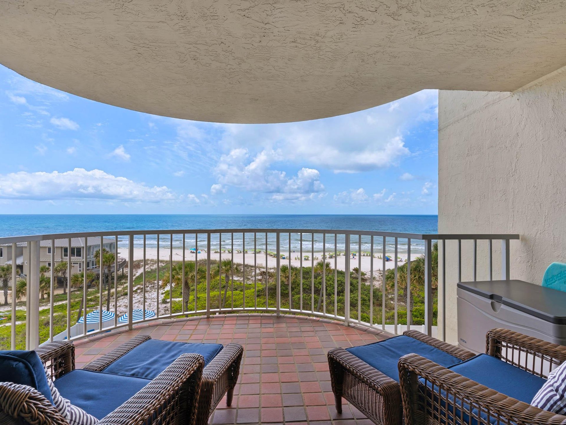 Relax on the Large Gulf Front Balcony