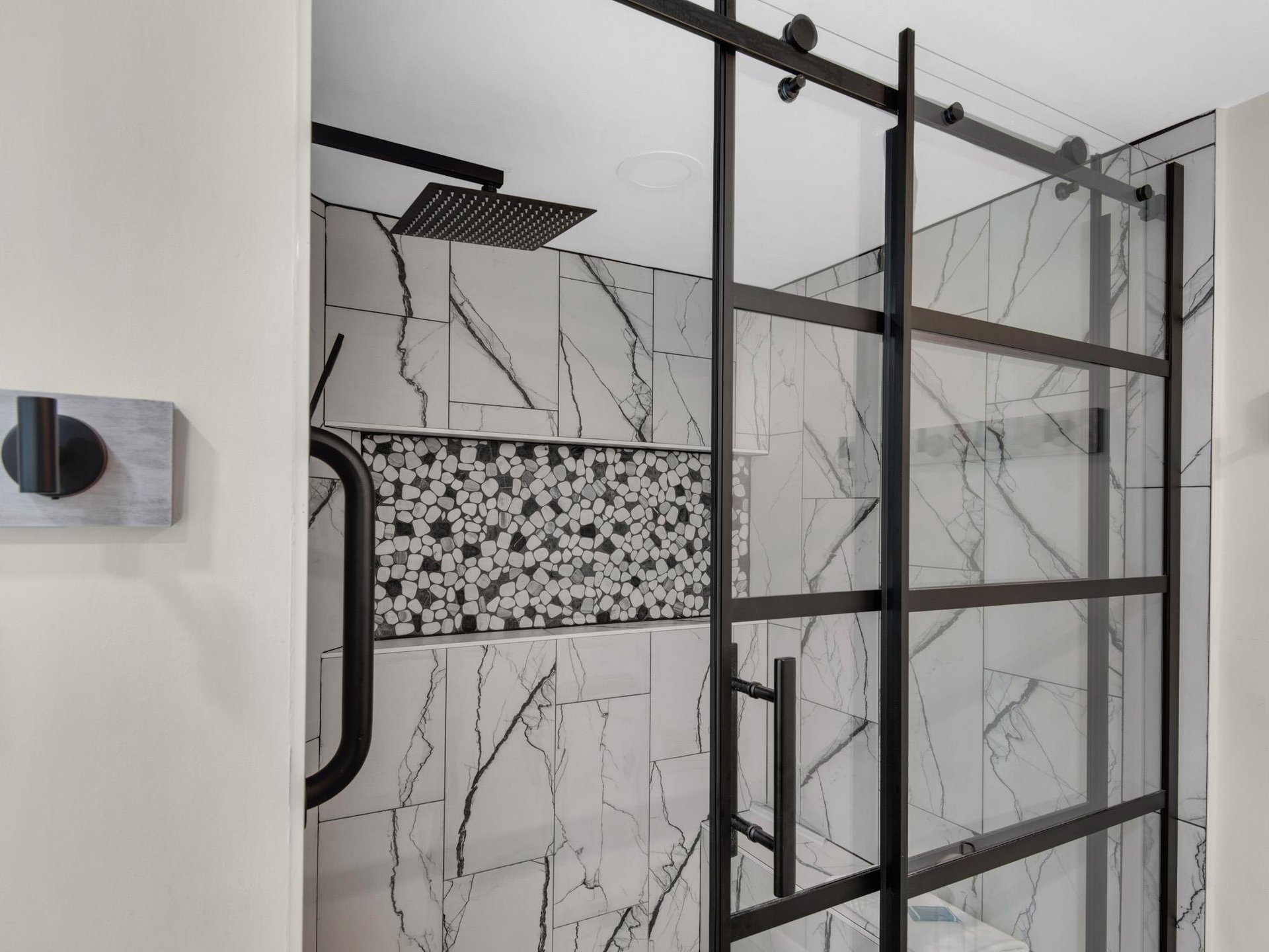 Gorgeous Walkin Shower in Primary Bathroom