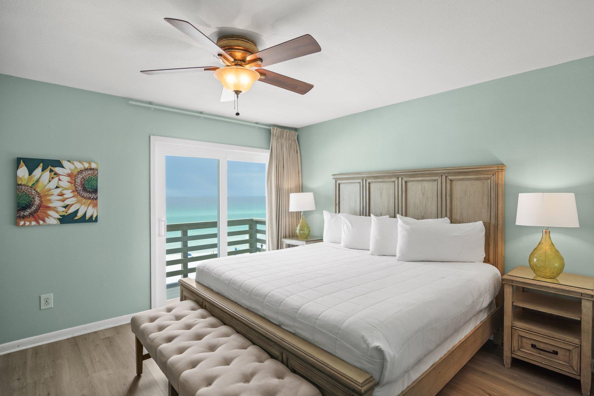 Primary Bedroom with Direct Access to Private Deck