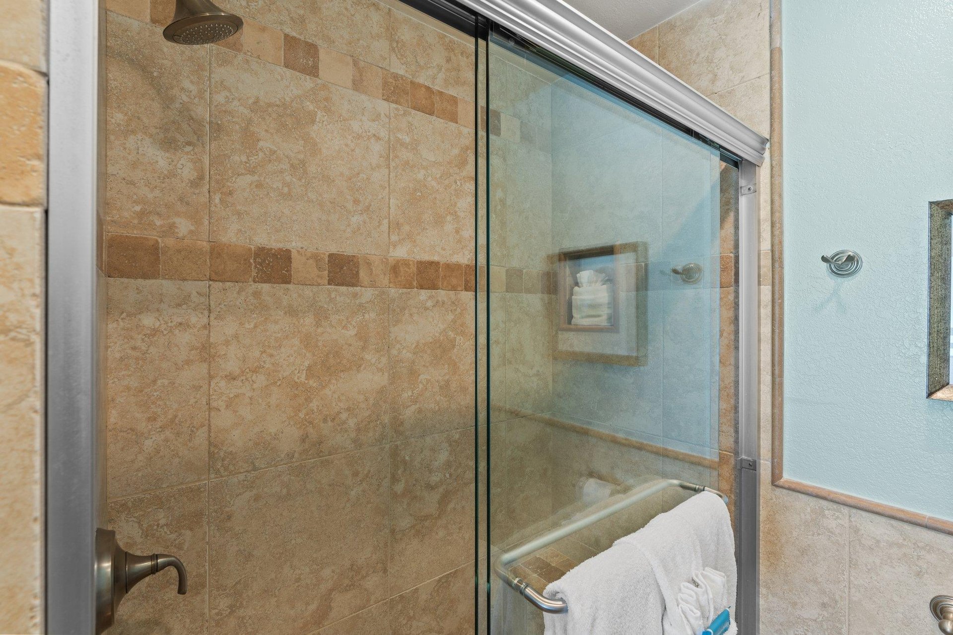 WalkIn Shower in Primary Bathroom