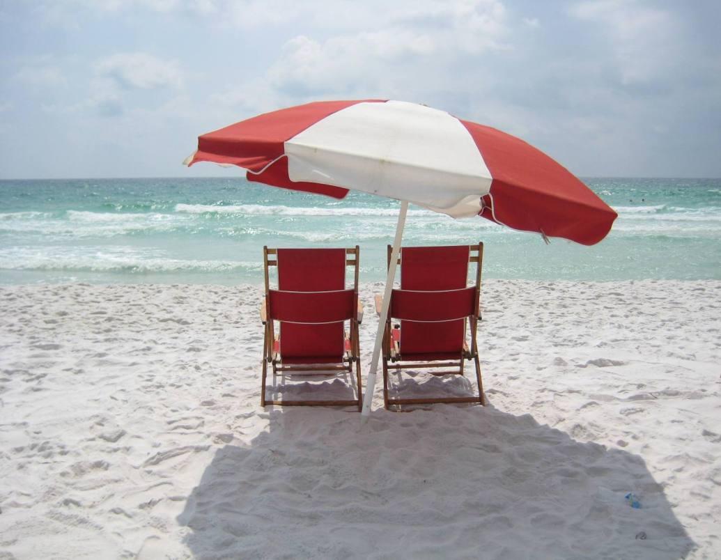 Seasonal Complimentary Beach Service of 4 Chairs and 1 Umbrella