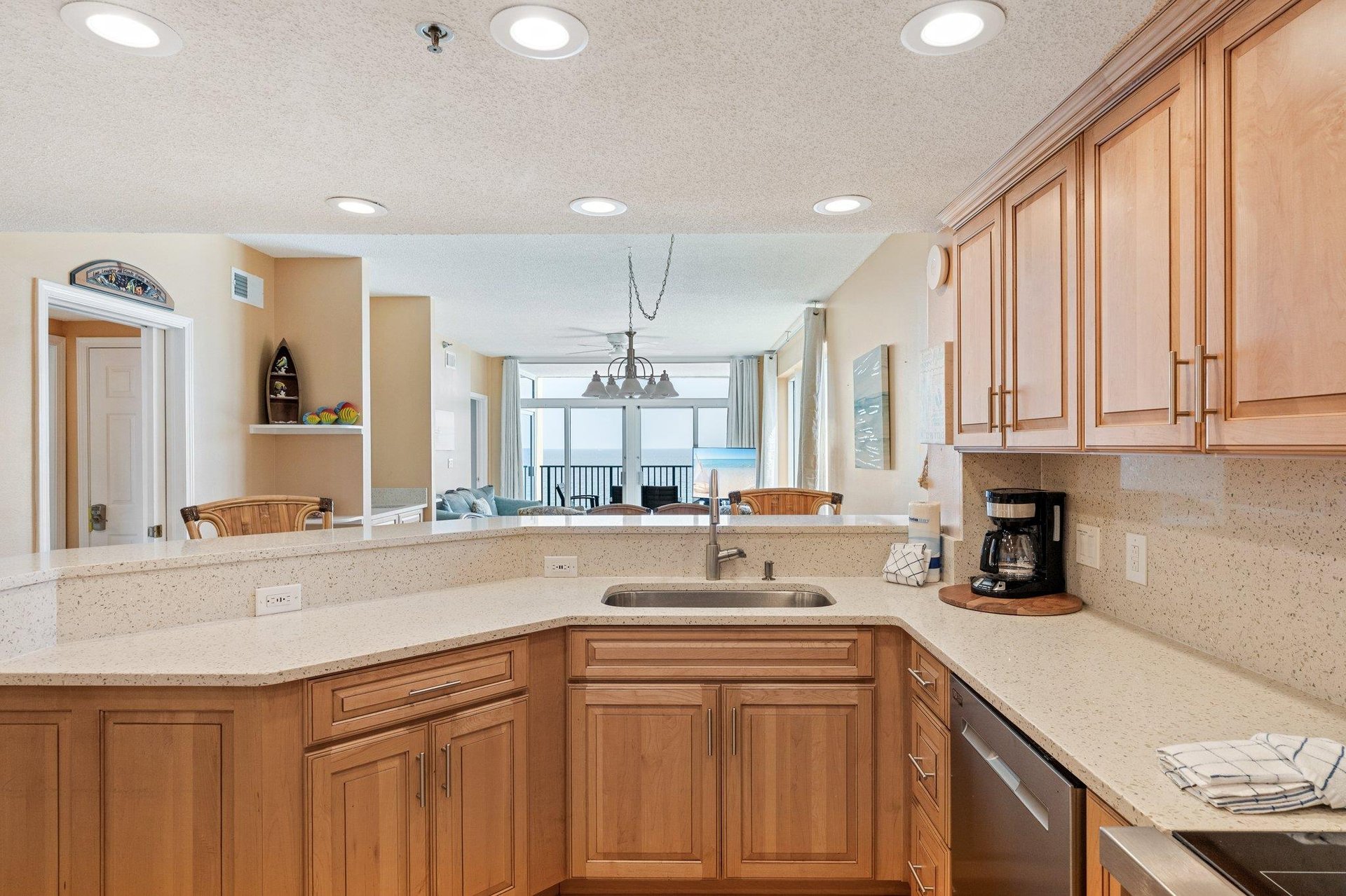 Views of the Gulf from Kitchen