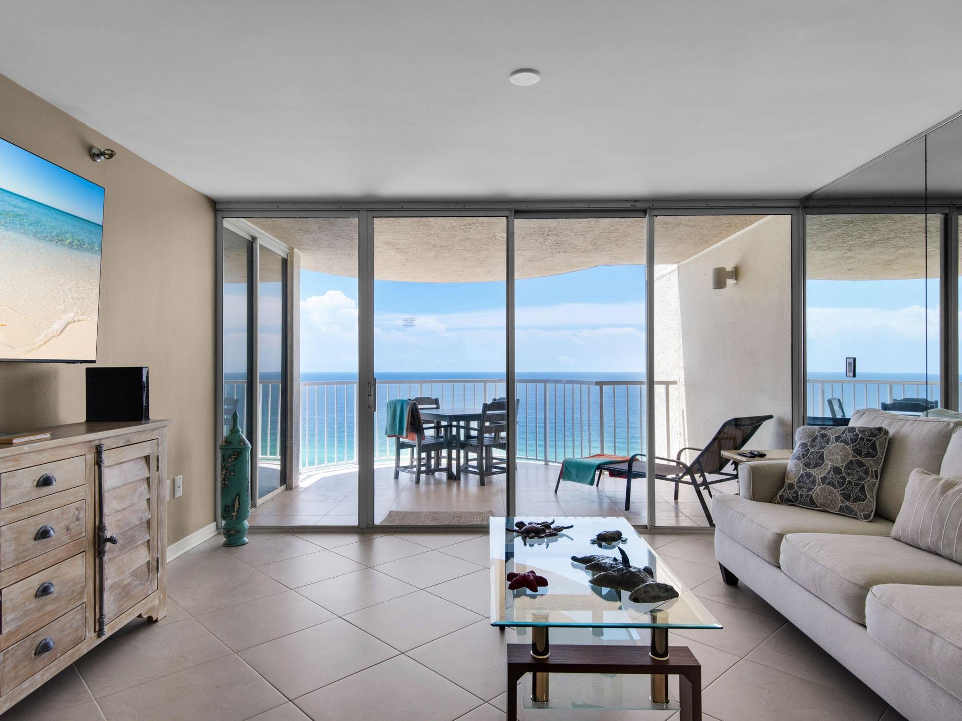 Access to Private Beachfront Balcony