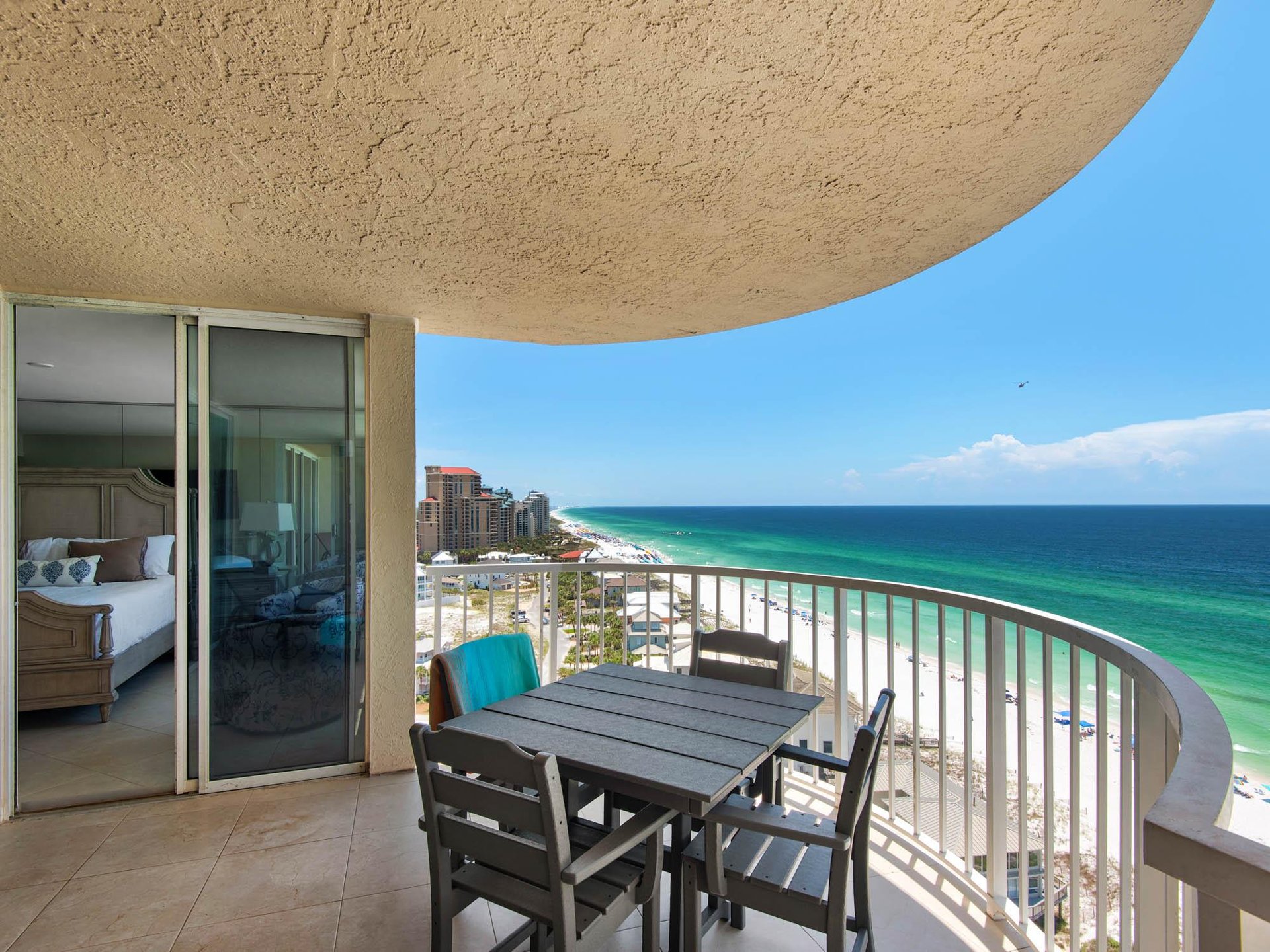 Enjoy Sunrise Views from the Private Balcony