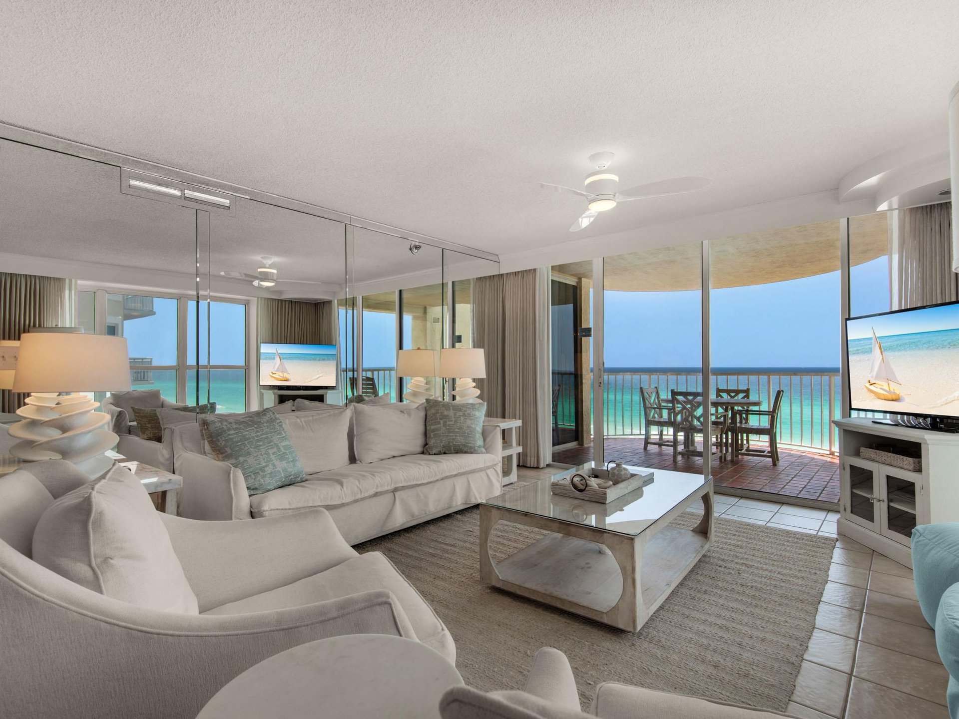 Access to Private Balcony from Living Room