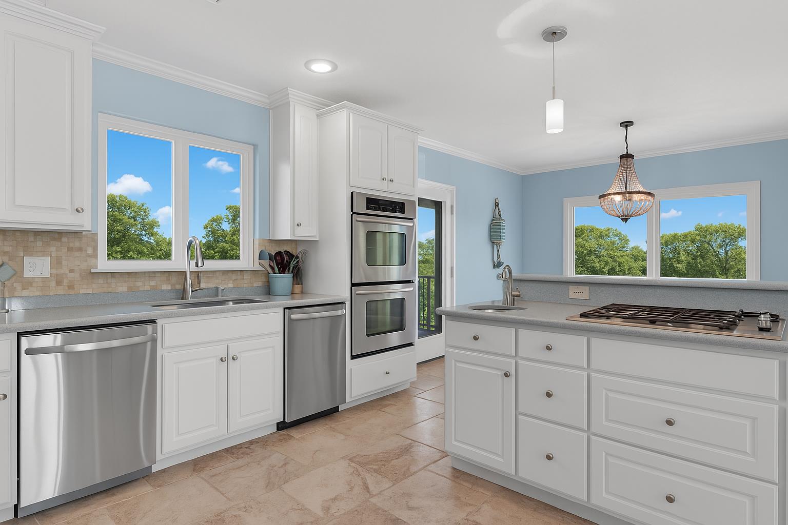 Kitchen on Main Floor with Stainless Steel Appliances