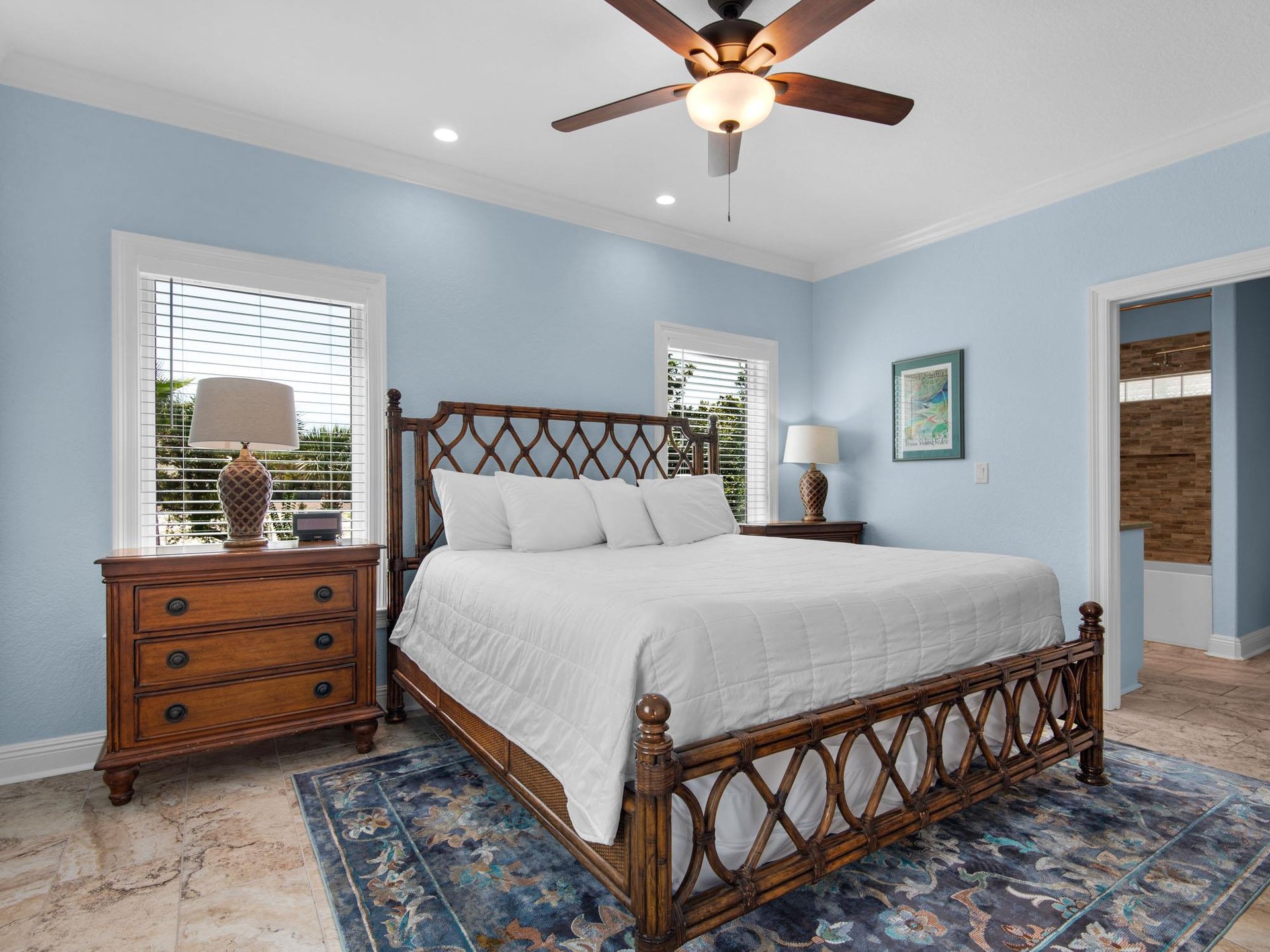 Primary Bedroom on Main Floor with King Bed
