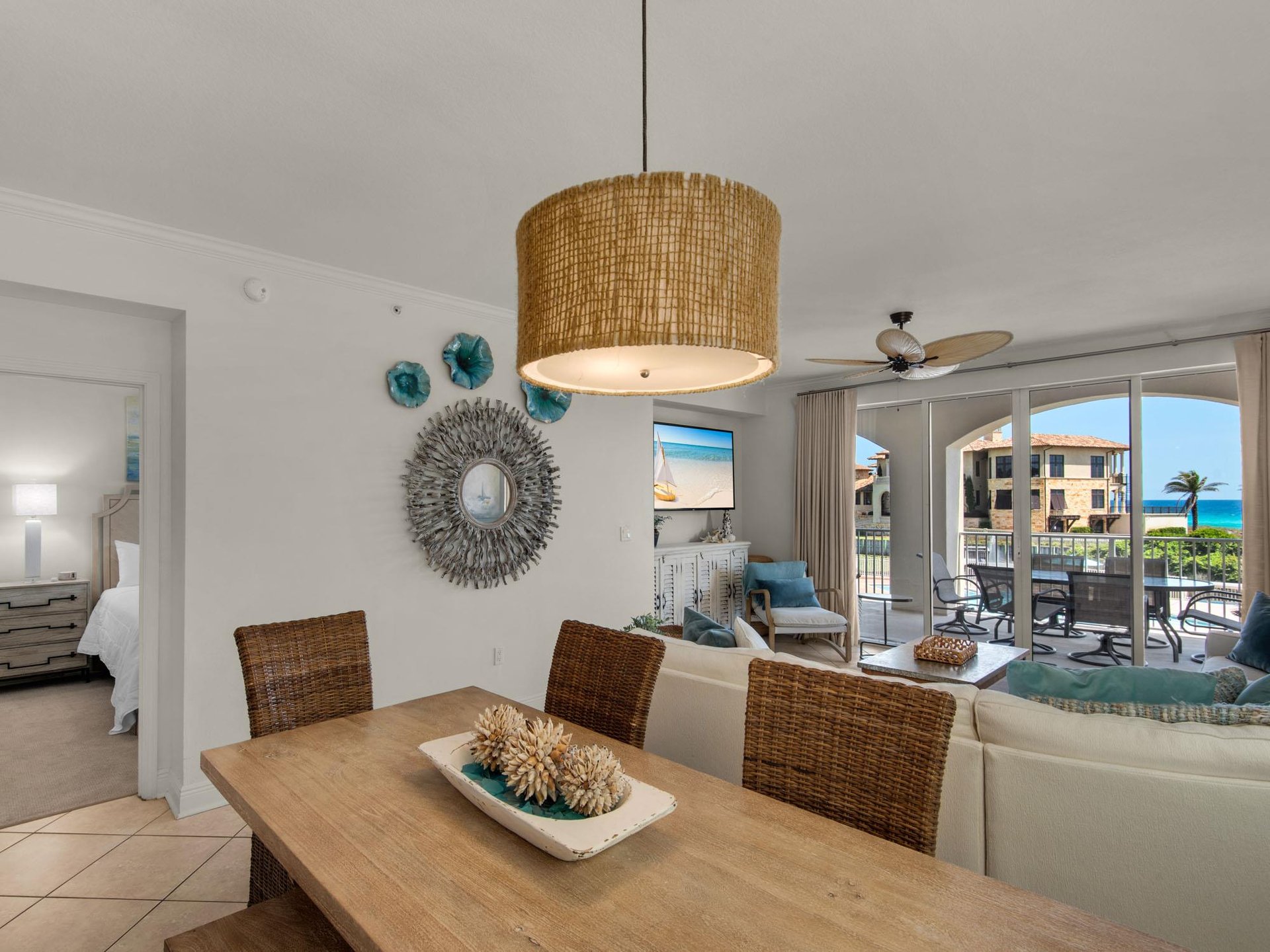 Dining and living area