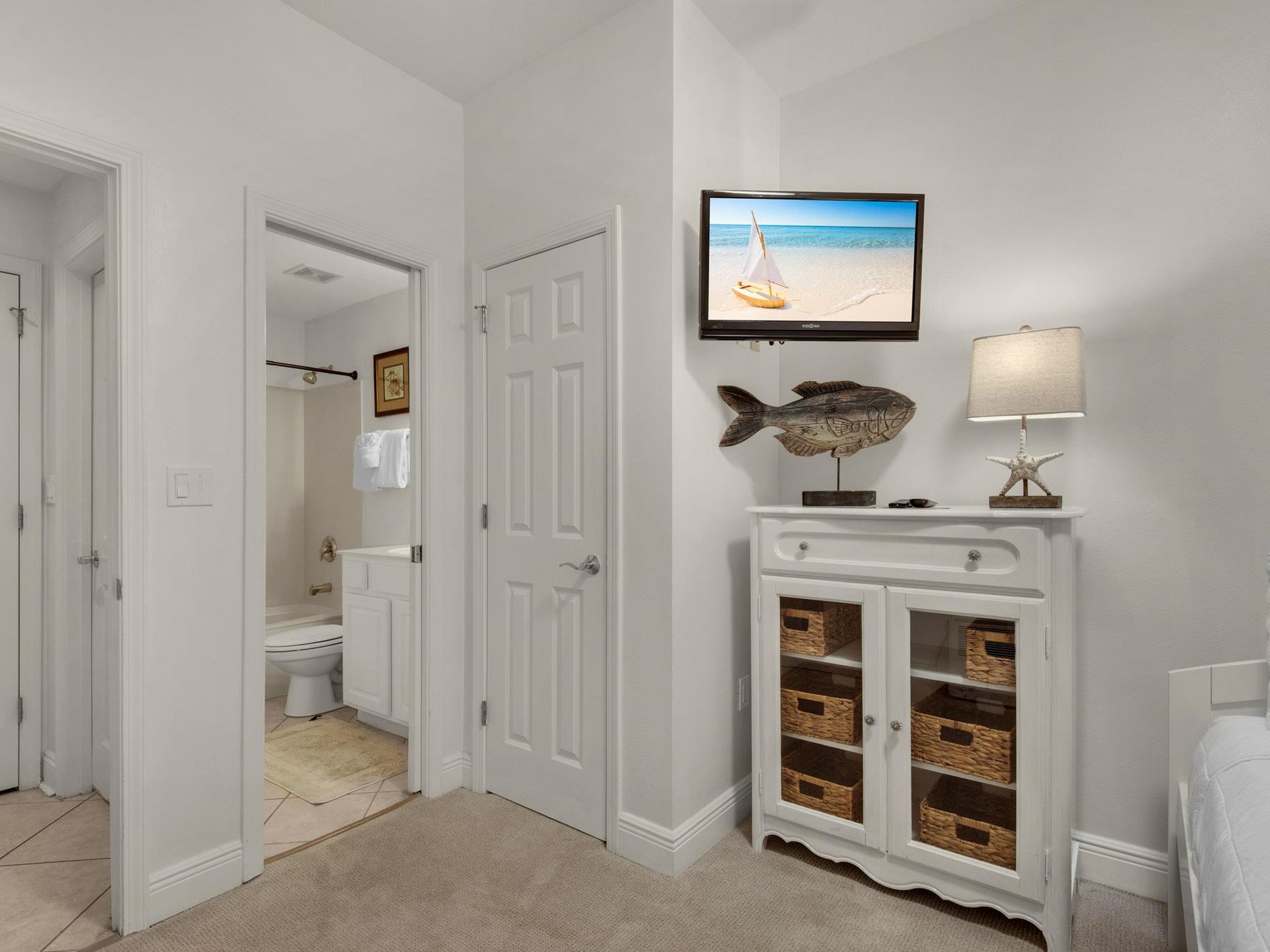 Bedroom 3 with shared full bathroom