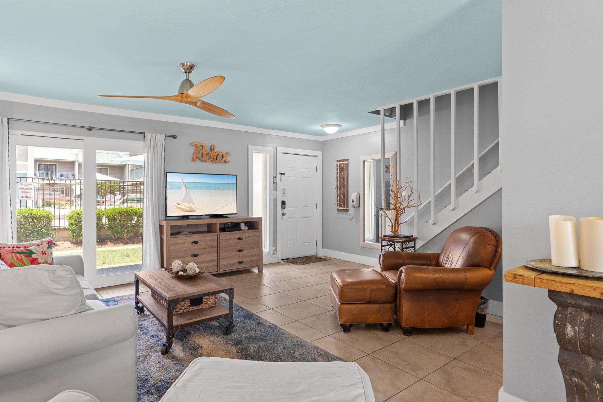 Living Area 1st Floor with Private Patio