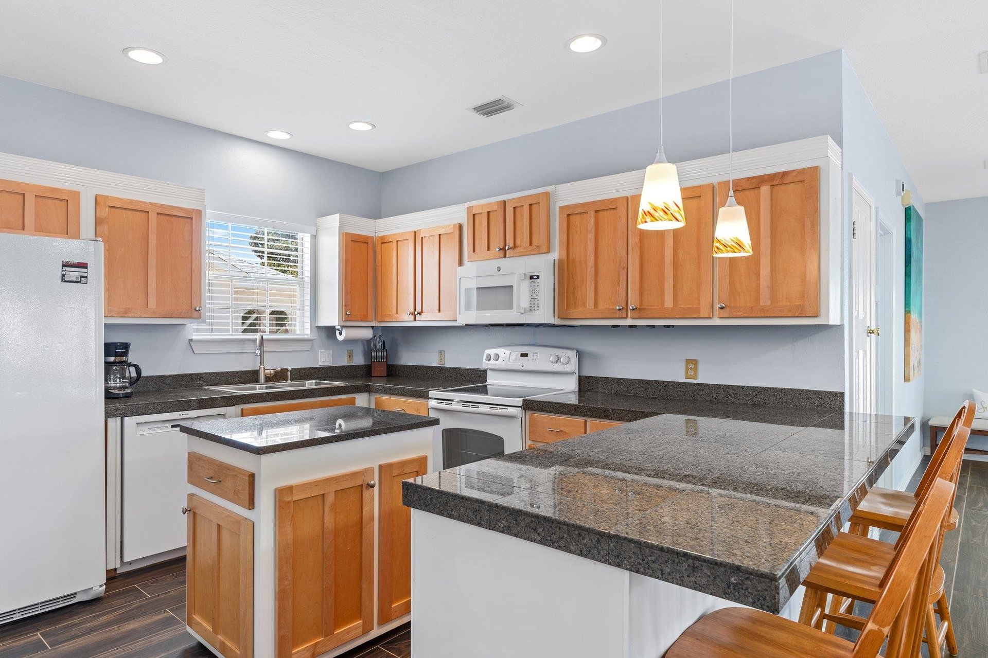 Kitchen with White Appliances