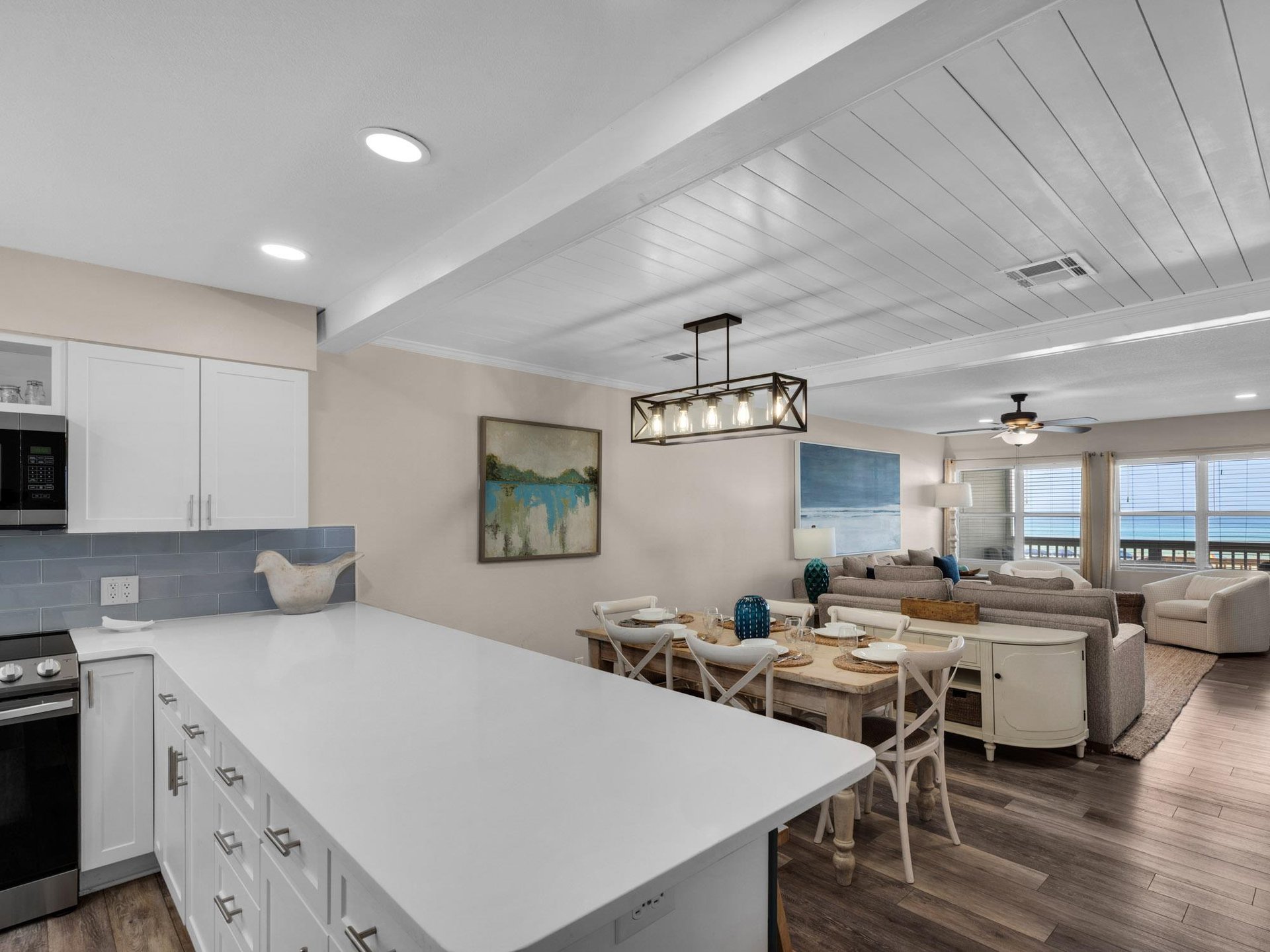 Dining and kitchen area