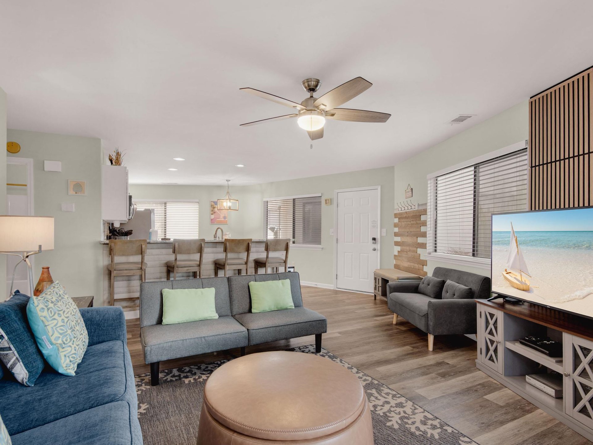 Modern Open Floor Plan with Plenty of Seating